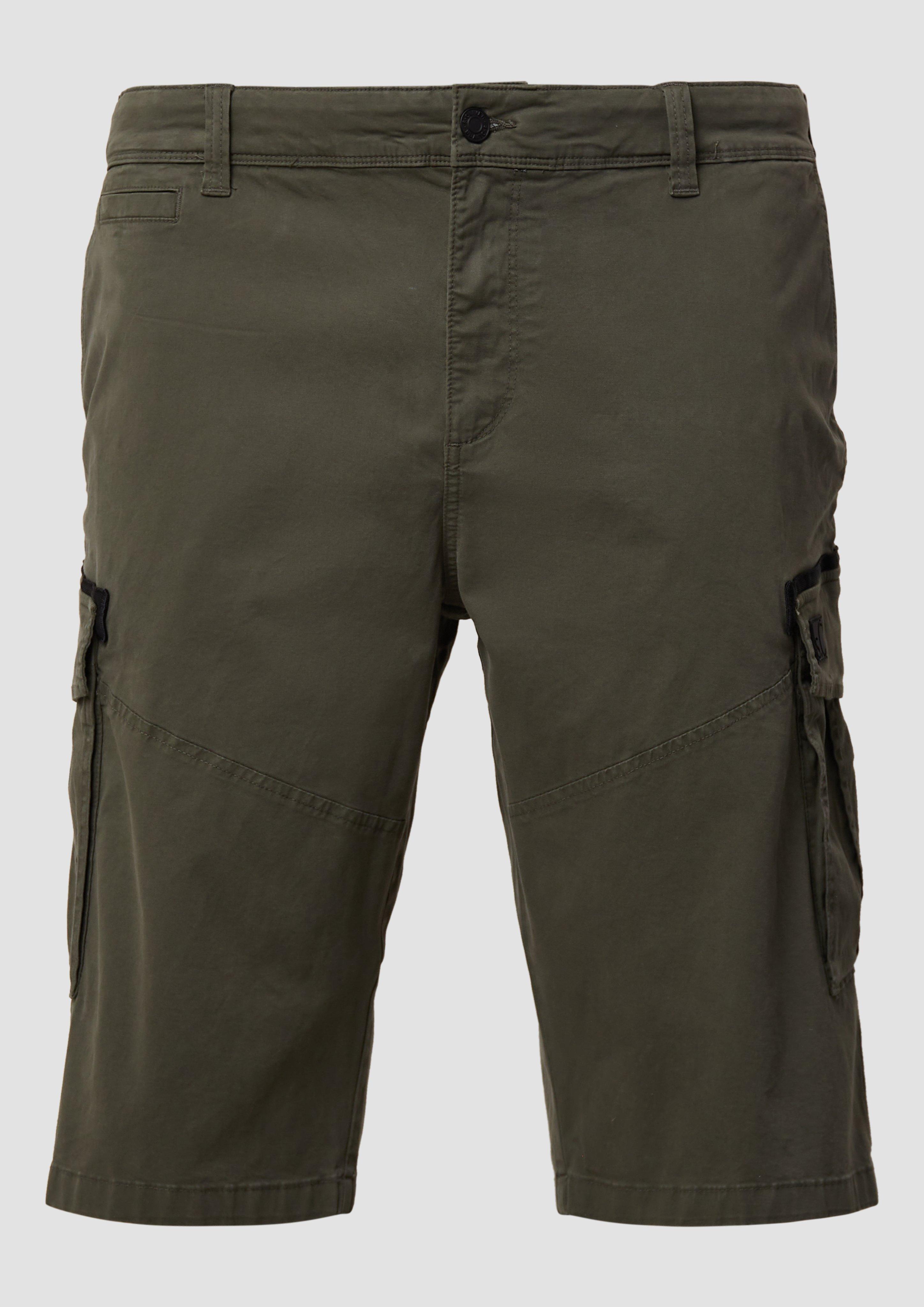 s.Oliver - Cargo-Short mit Eingrifftaschen mit Straigt Leg, Herren, Grün