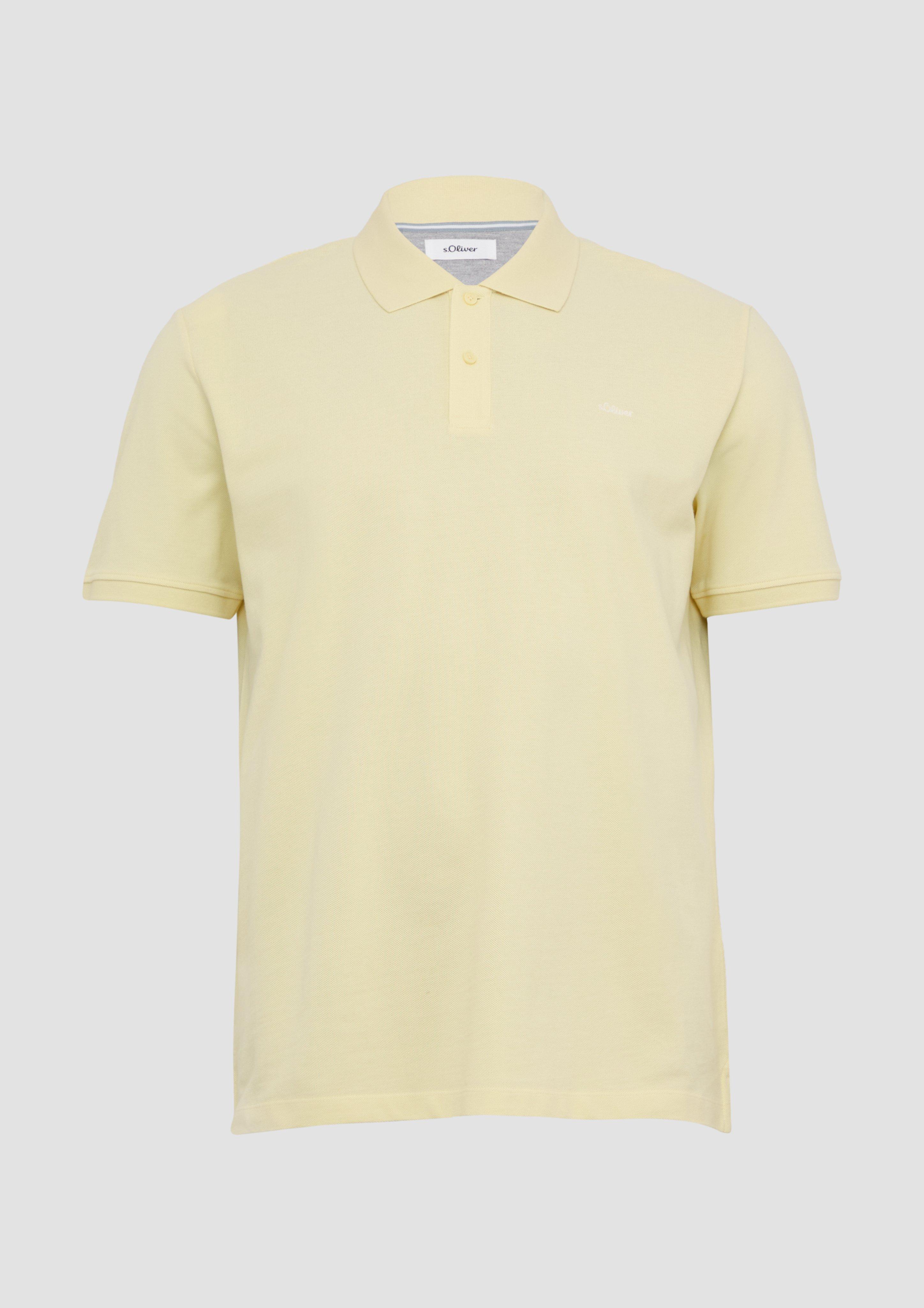 s.Oliver - Poloshirt aus Baumwollpiqué, Herren, gelb