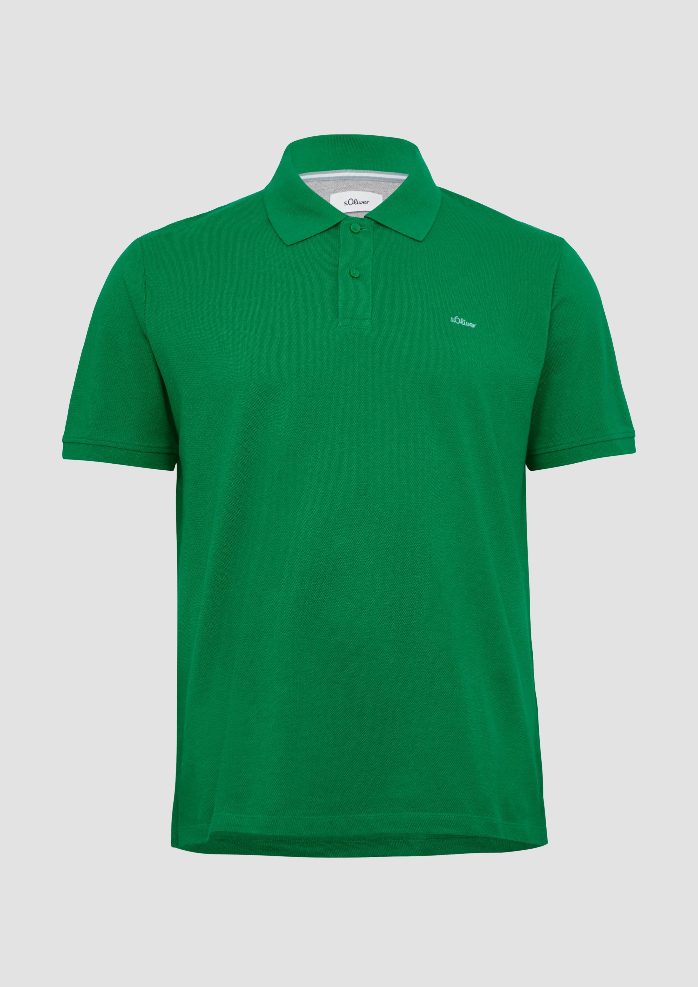 s.Oliver - Poloshirt aus Baumwollpiqué, Herren, grün