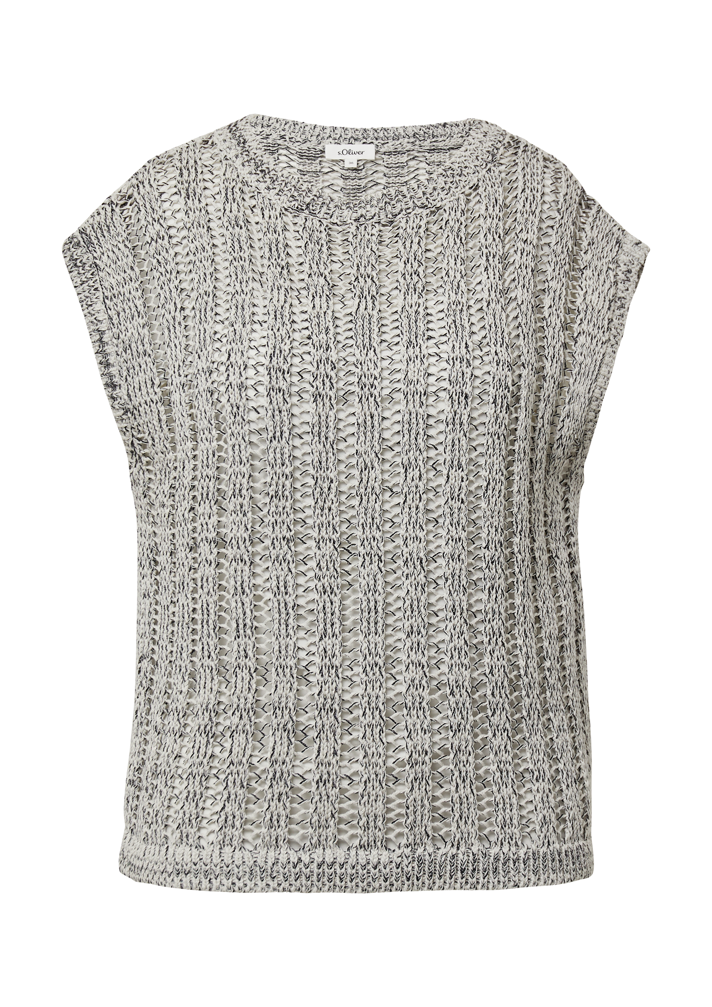 Sleeveless knitted jumper in 