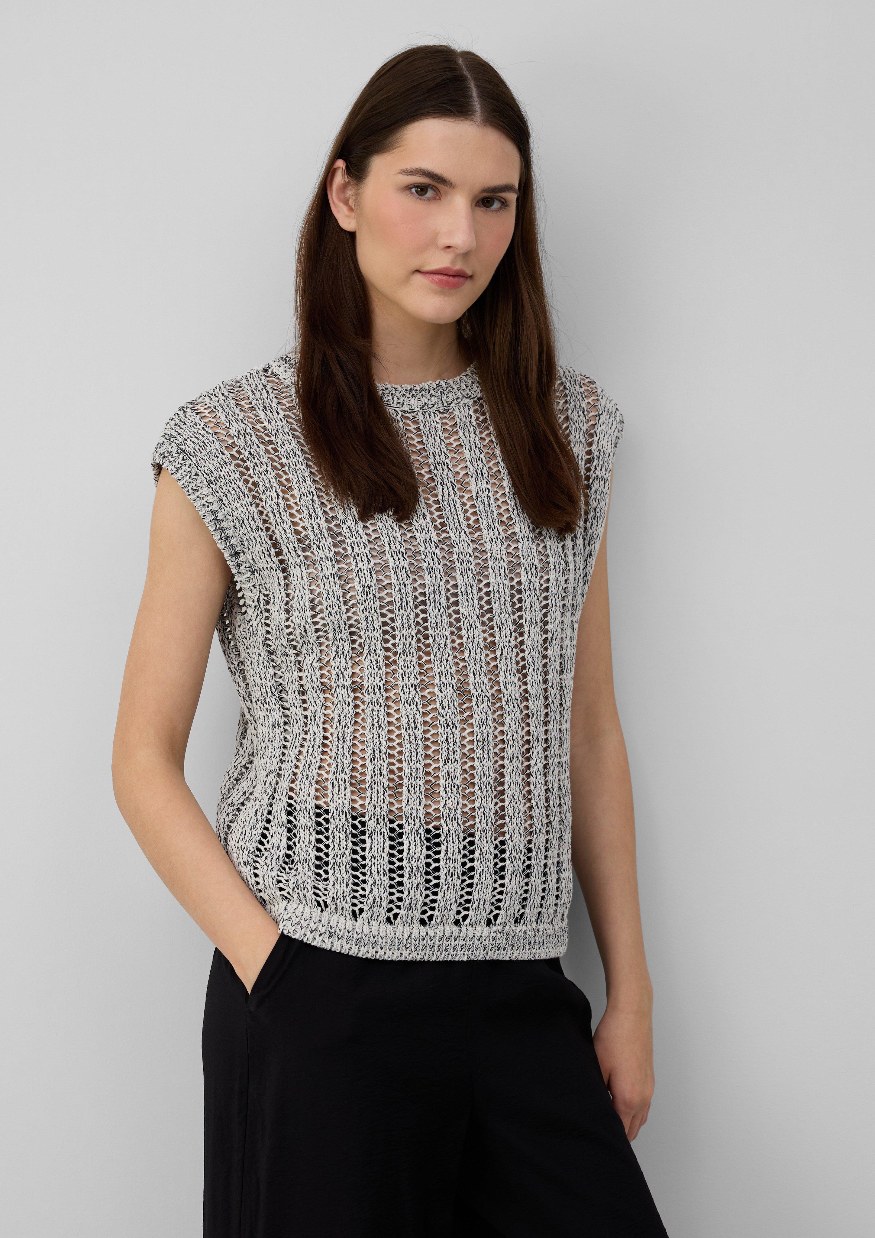 Pletený svetr bez rukávů in 