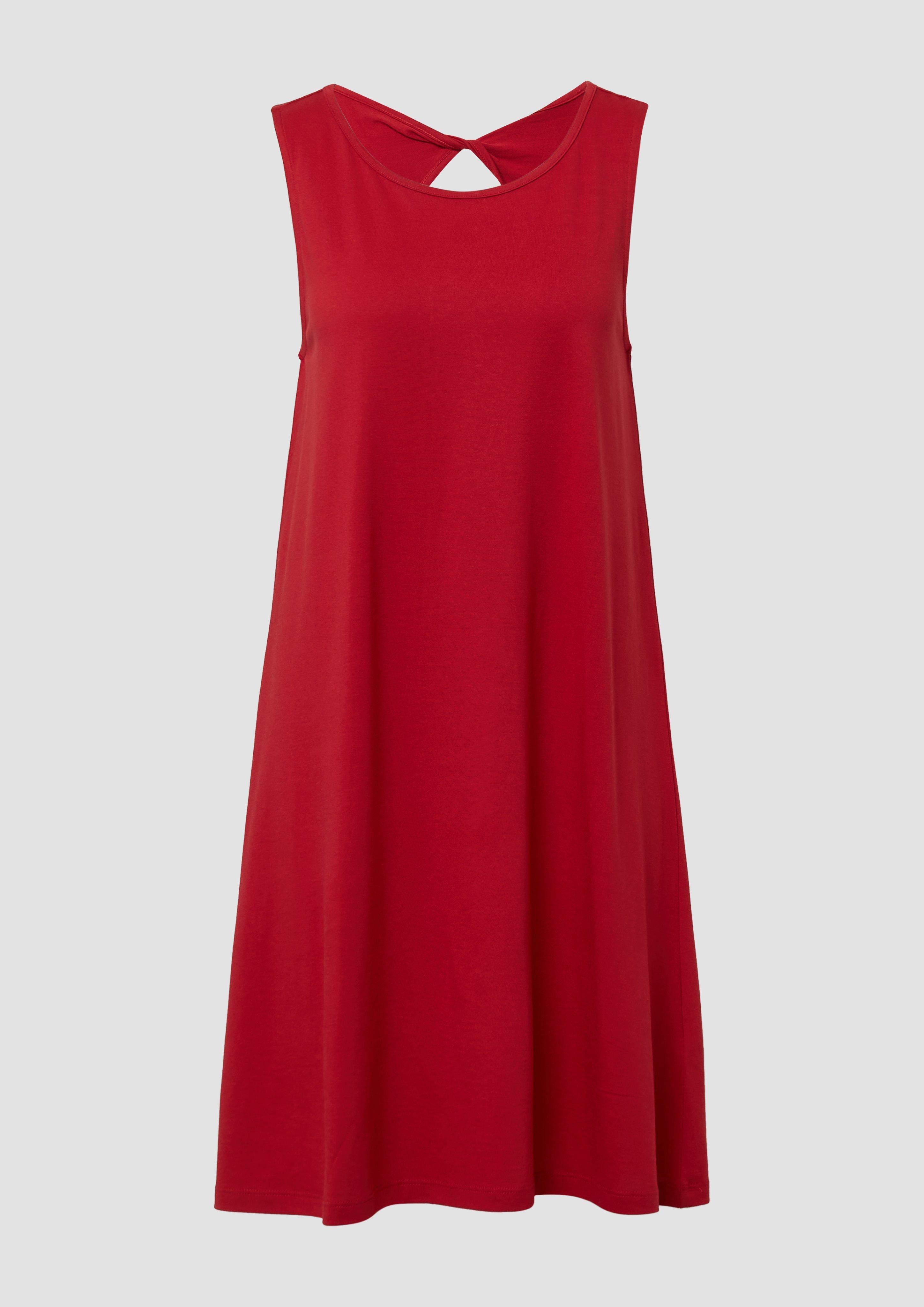 s.Oliver - Kurzes Kleid mit Cut-out-Detail, Damen, rot