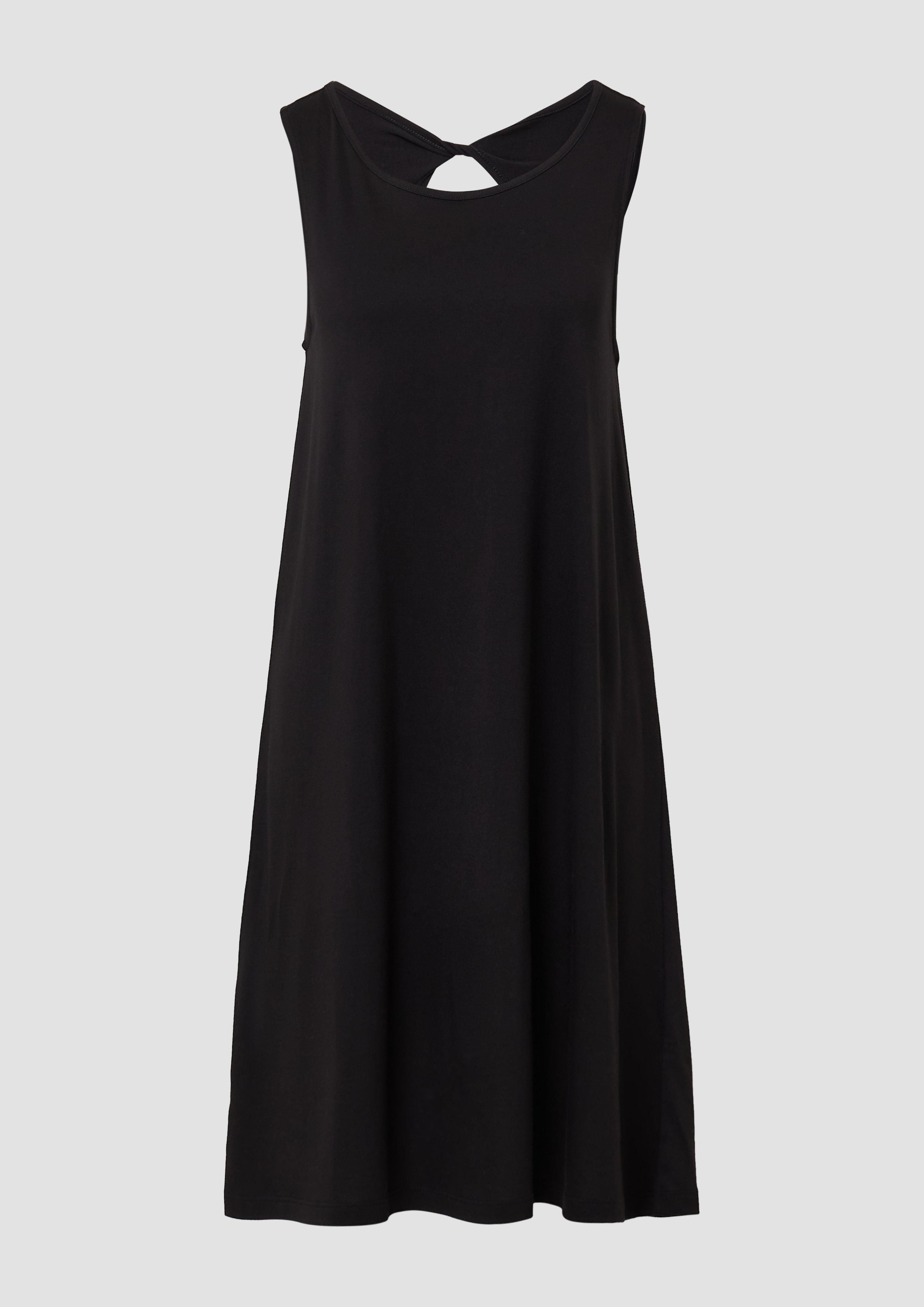 s.Oliver - Kurzes Kleid mit Cut-out-Detail, Damen, schwarz