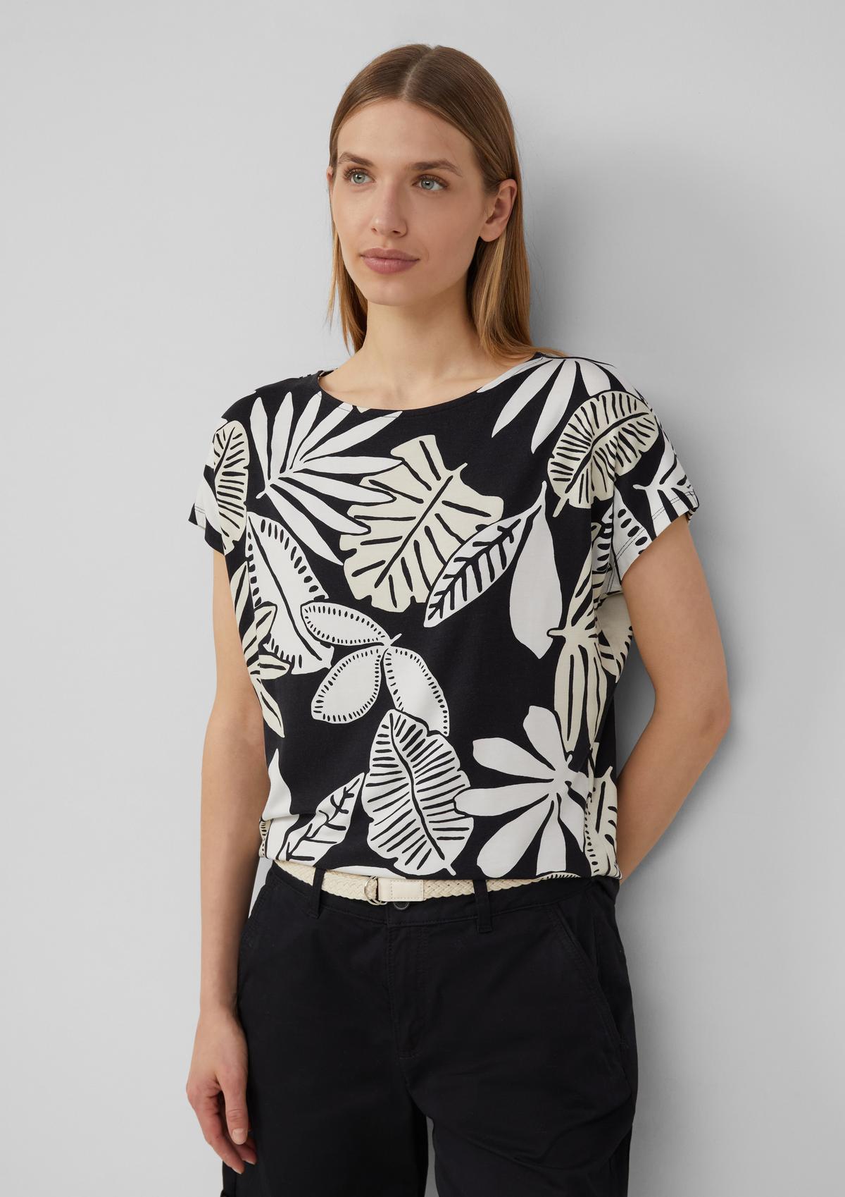 Tシャツ・カットソー ROA Wavy stretch cotton blend top ビッグロゴオーバーサイズコットンストレッチTシャツ（BK