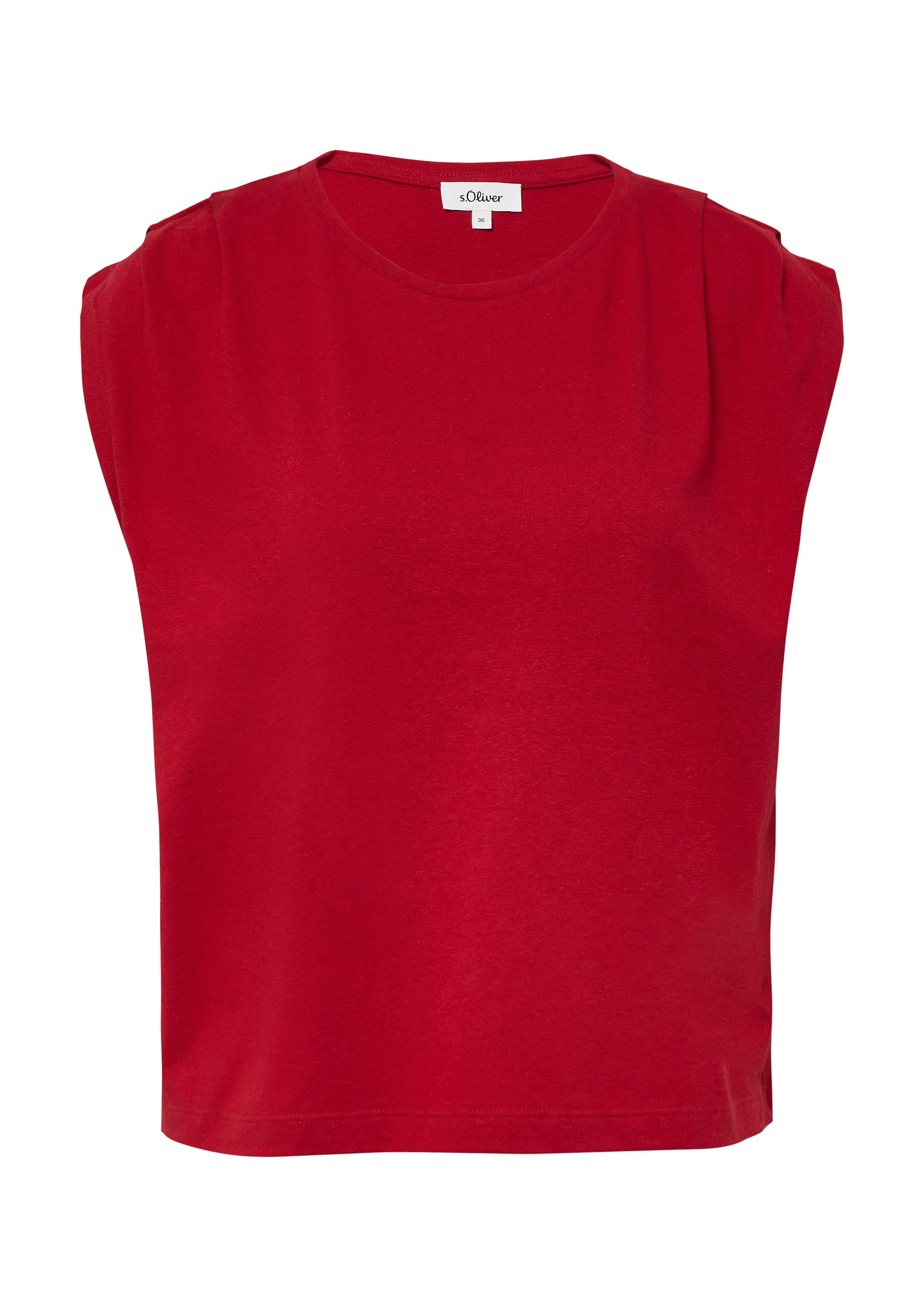 s.Oliver Verkürztes T-Shirt Mit Faltendetails