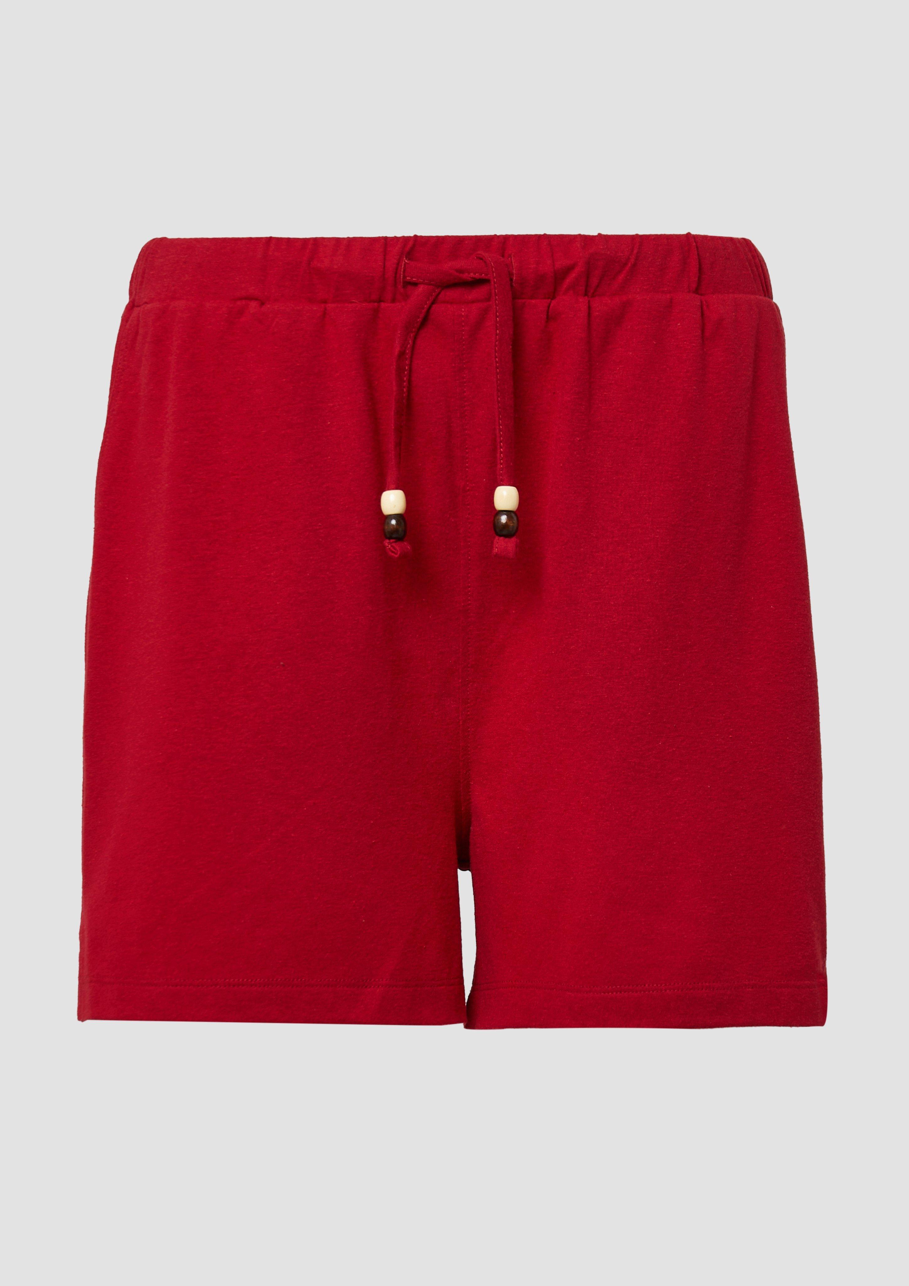 s.Oliver - Jersey-Shorts mit Elastikbund, Damen, rot