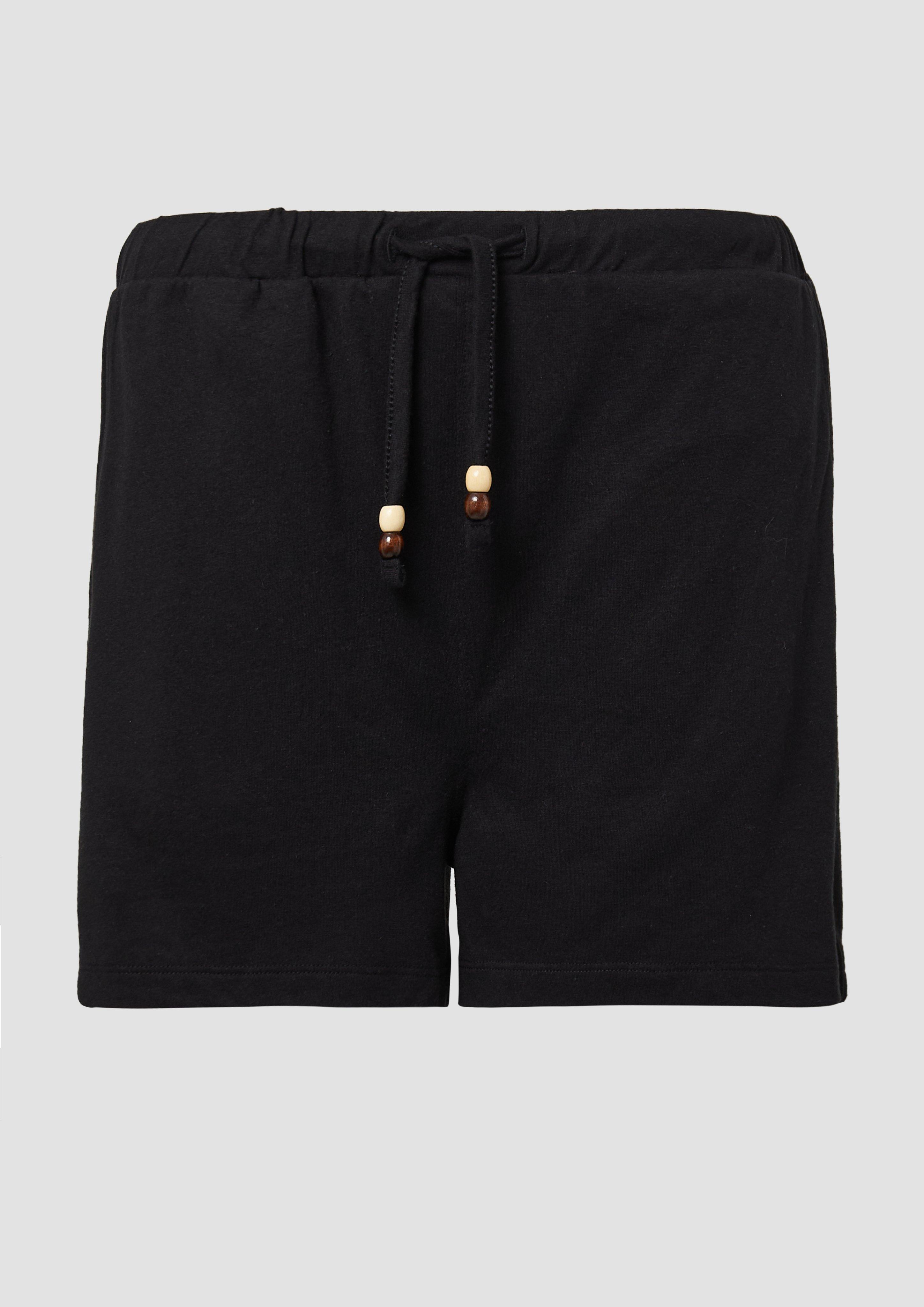 s.Oliver - Jersey-Shorts mit Elastikbund, Damen, schwarz