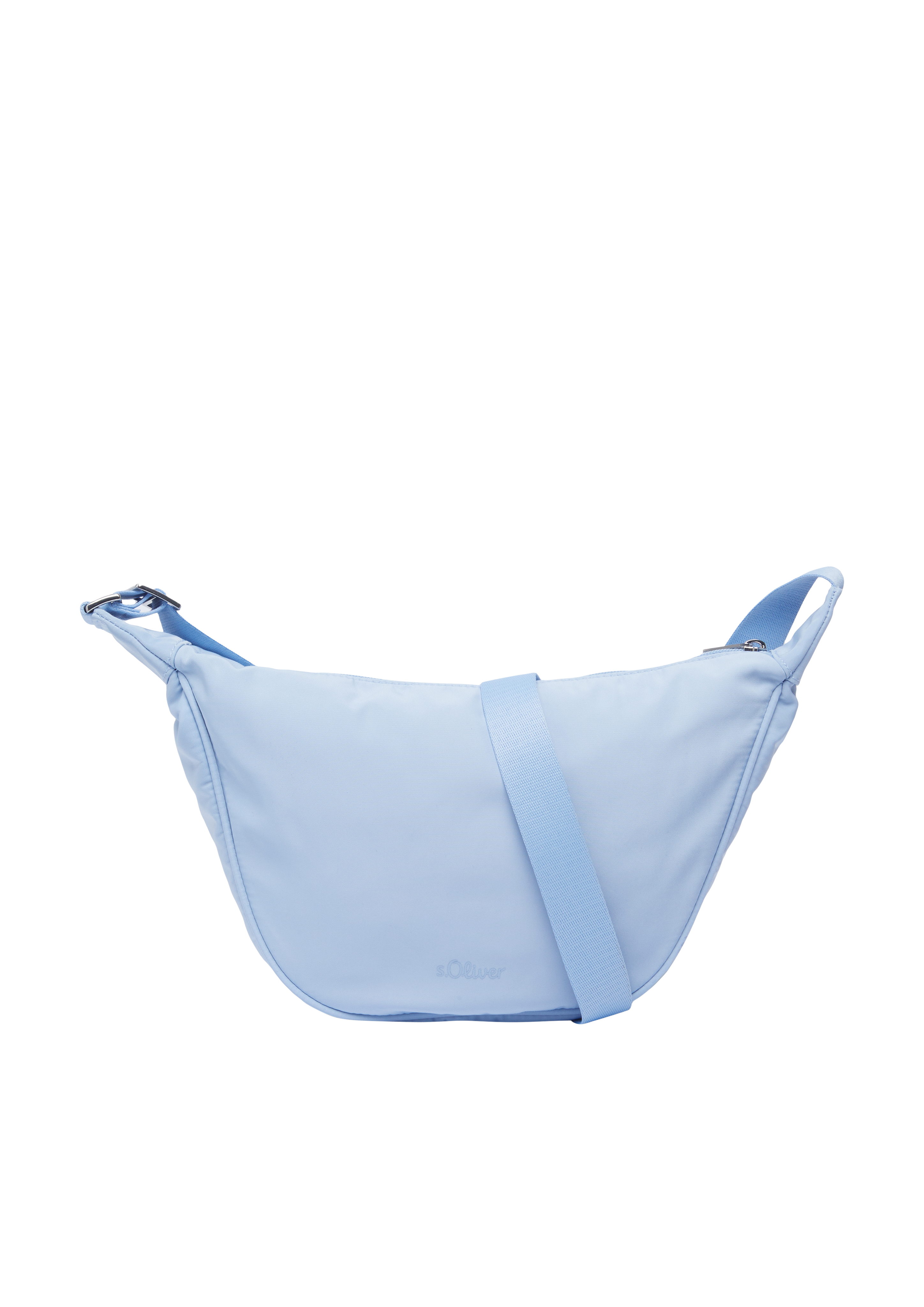 s.Oliver - Halbmondtasche aus Twill, Damen, blau