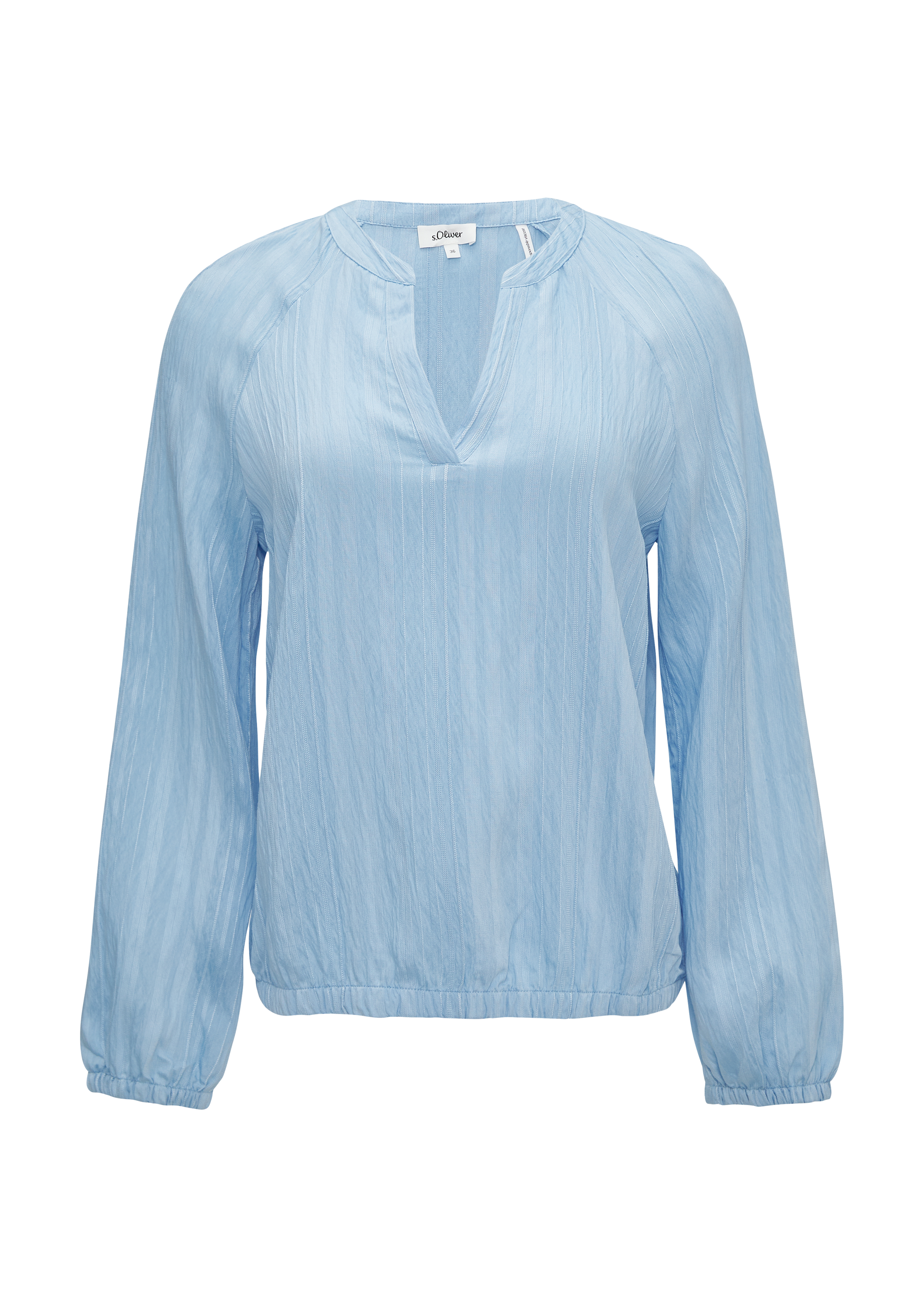 Blouse met gestructureerde strepen