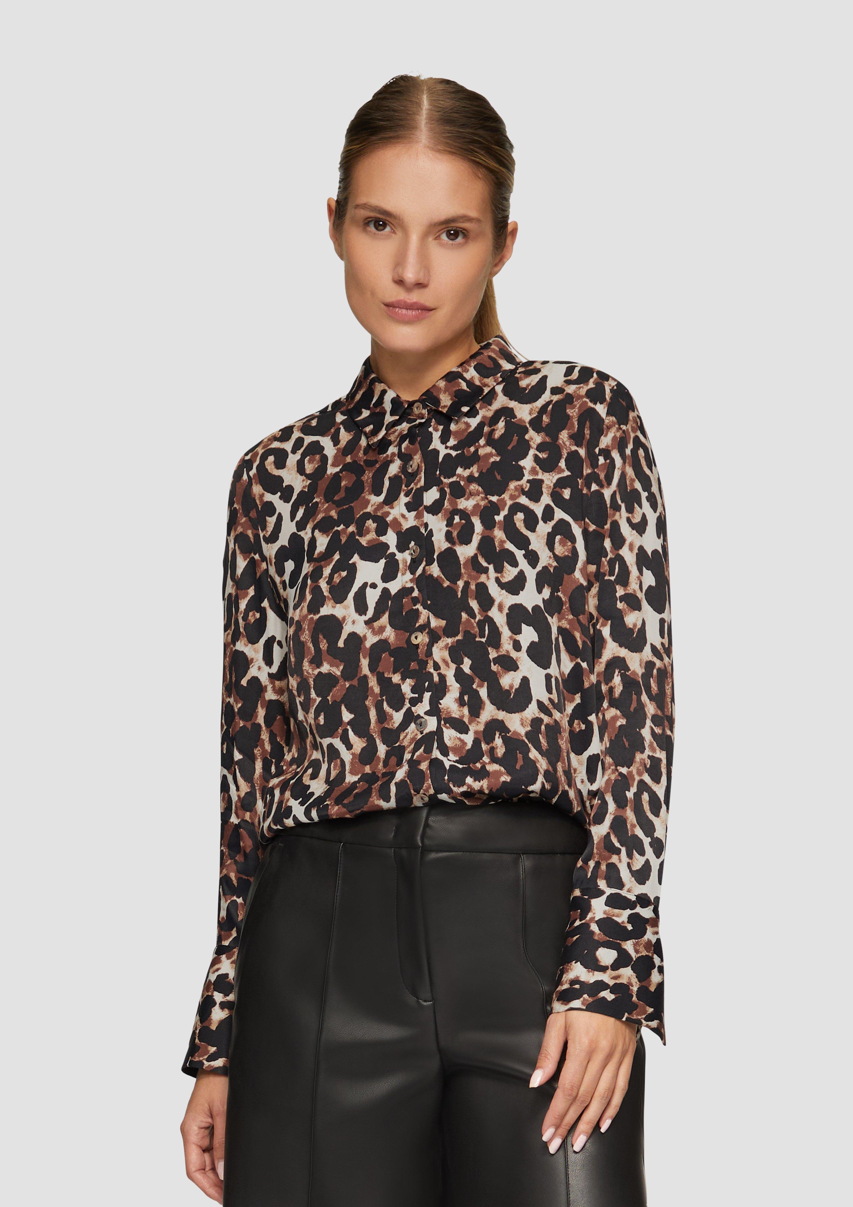 S.Oliver Hemdbluse mit Leo-Print