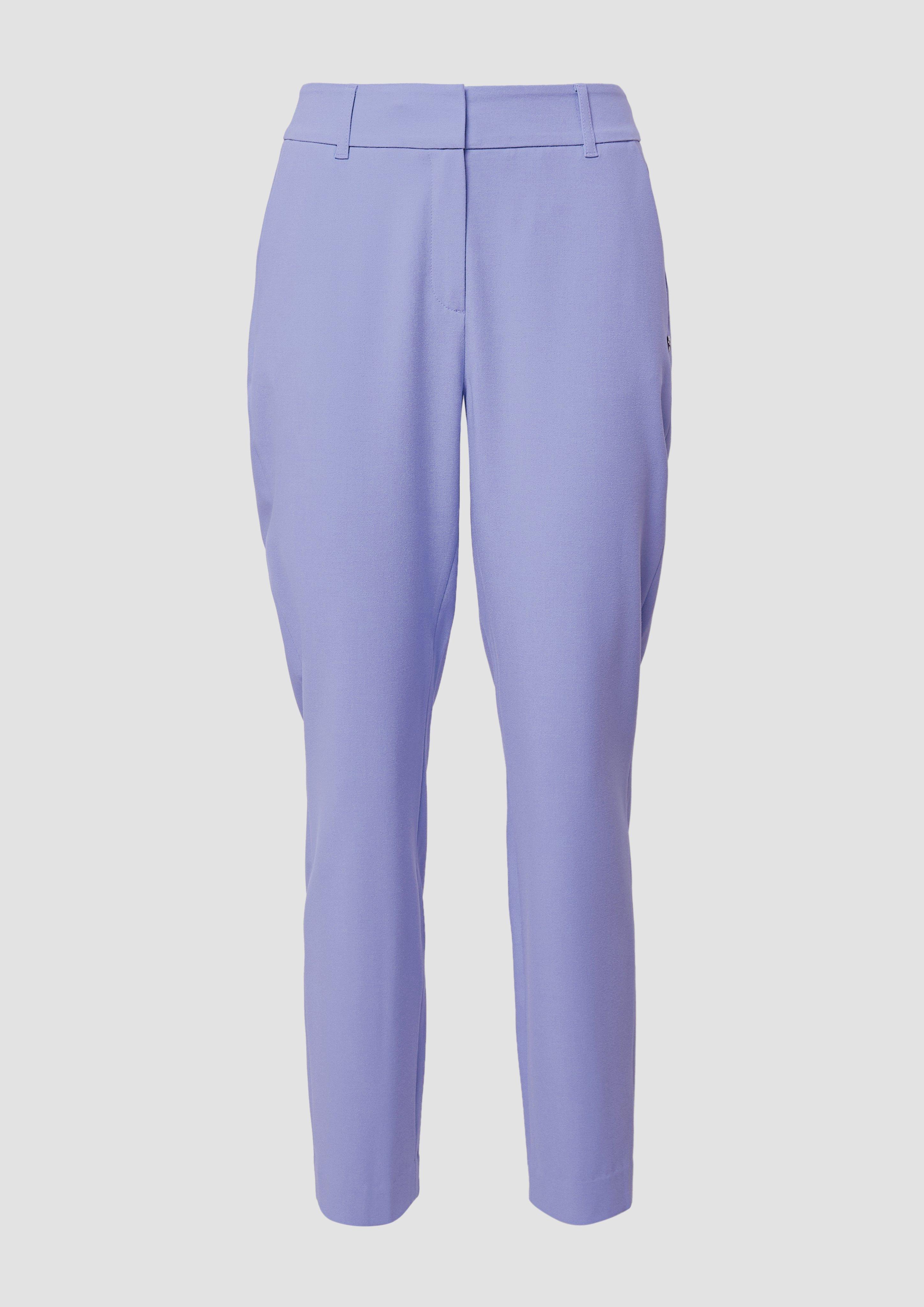 s.Oliver - Cigarette-Pants im Slim Fit aus Viskosemix, Damen, blau