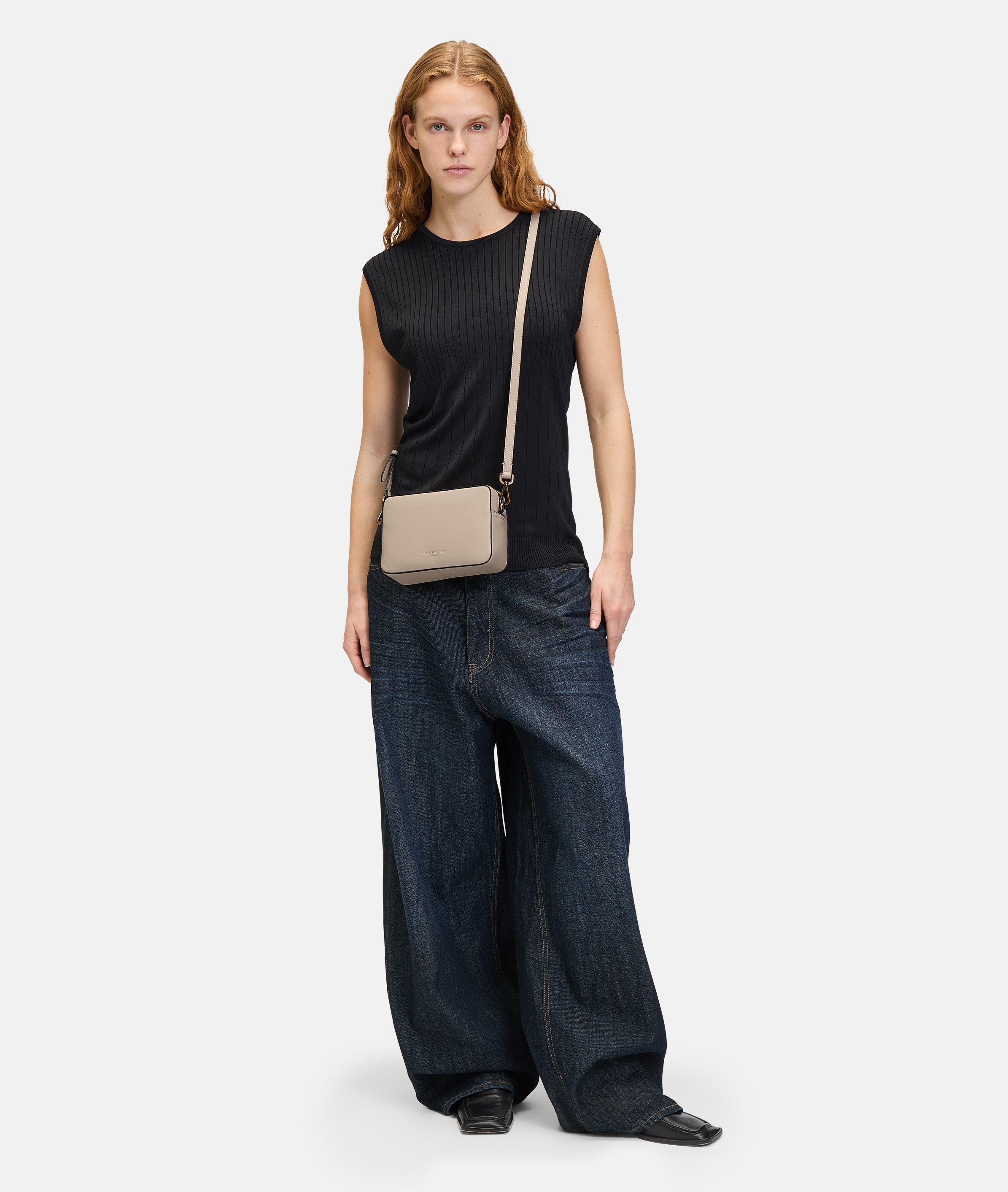 Hilla Camera Bag S in beige, grey, green, yellow, black & blue