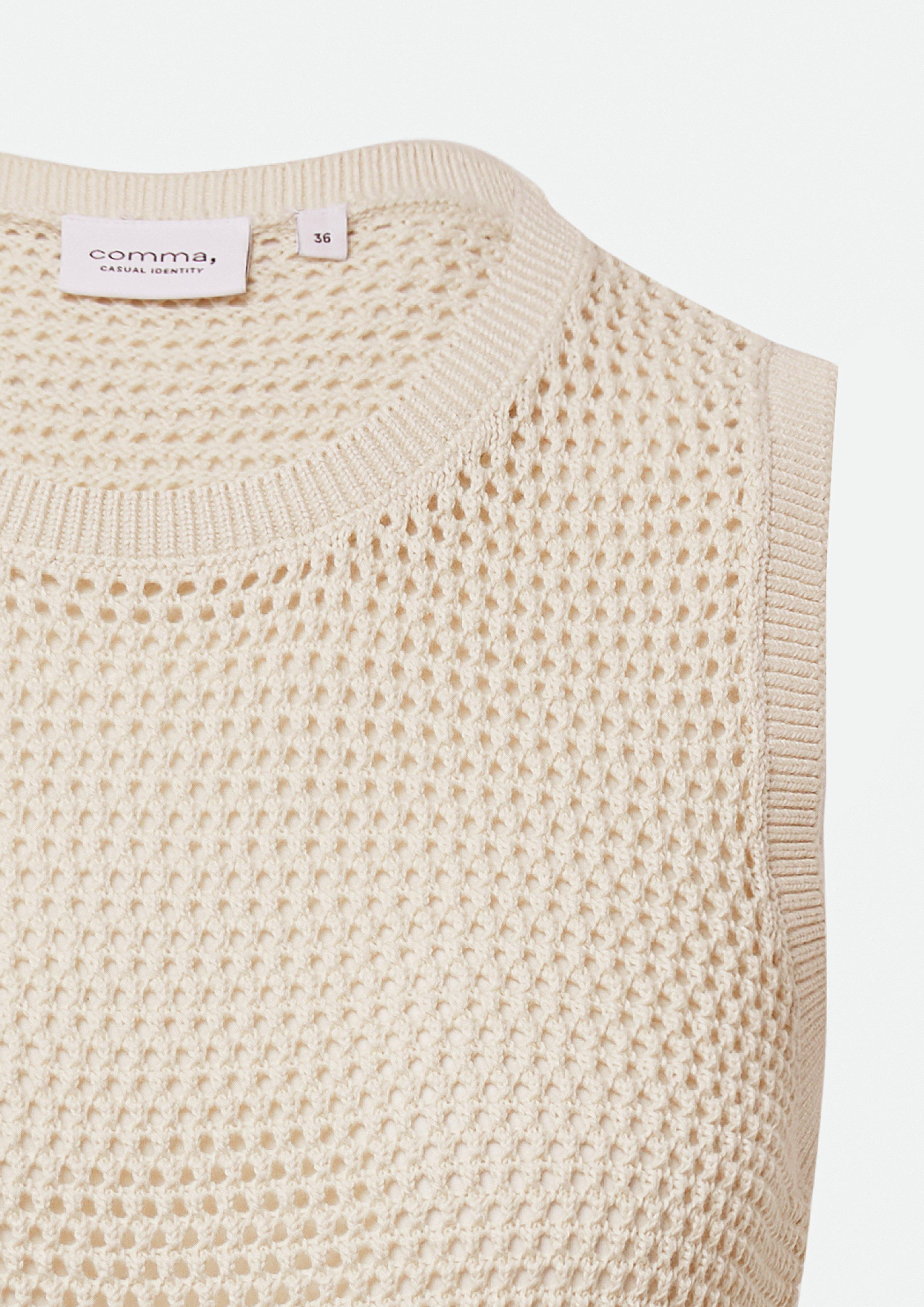 Sleeveless knitted jumper in 