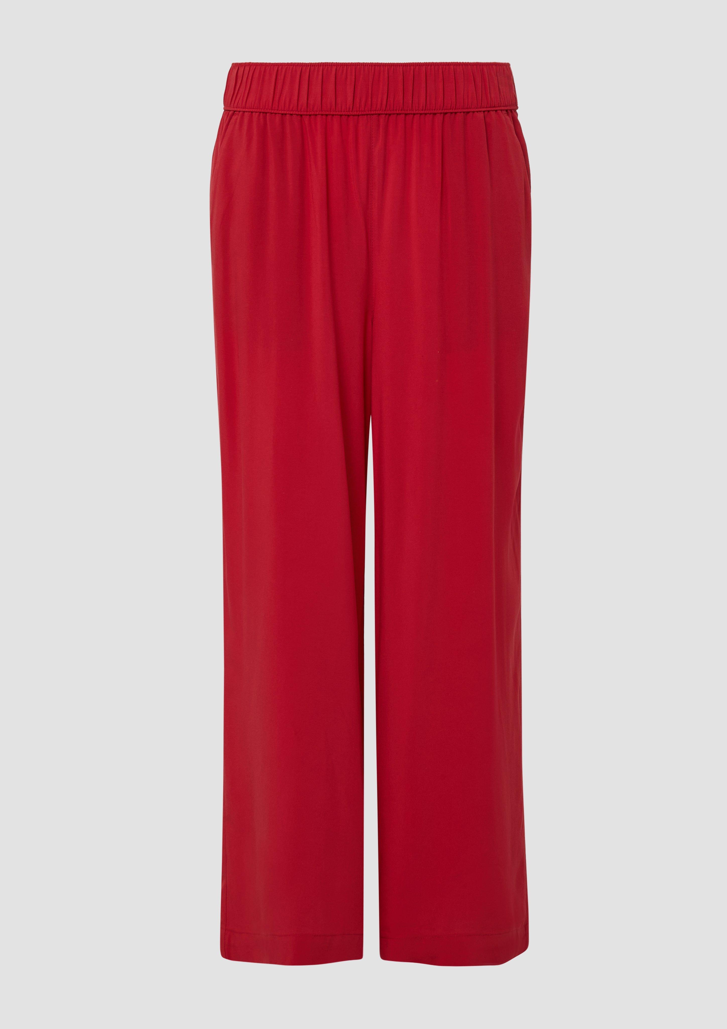 s.Oliver - Culotte aus Viskose mit Elastikbund, Damen, rot