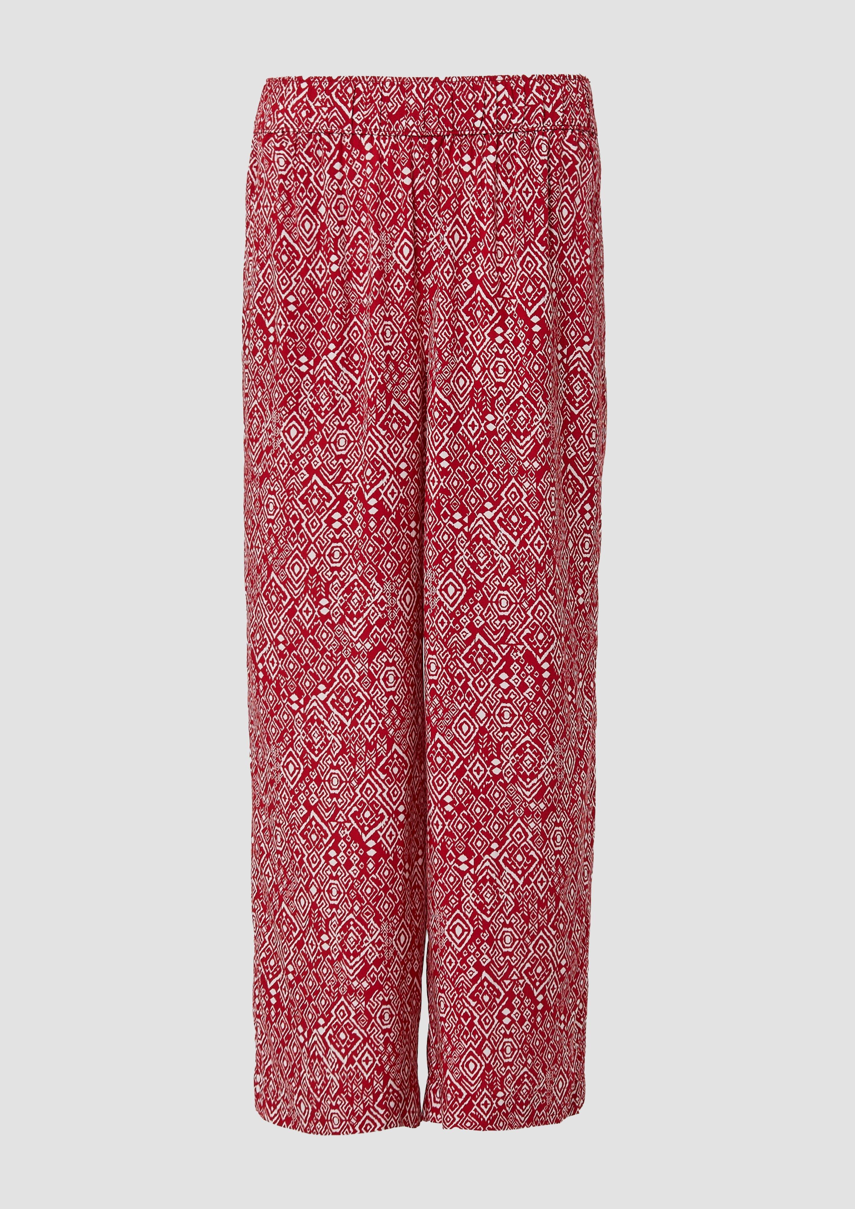 s.Oliver - Culotte aus Viskose mit Elastikbund, Damen, rot