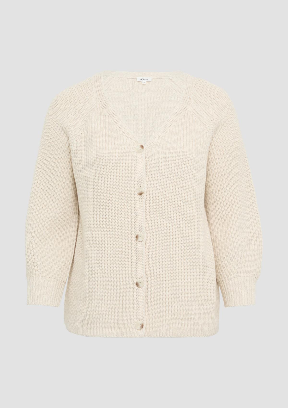 S.Oliver Cardigan Poncho Femme - Aspect Tricot Motif Structuré, Doux Et Confortable