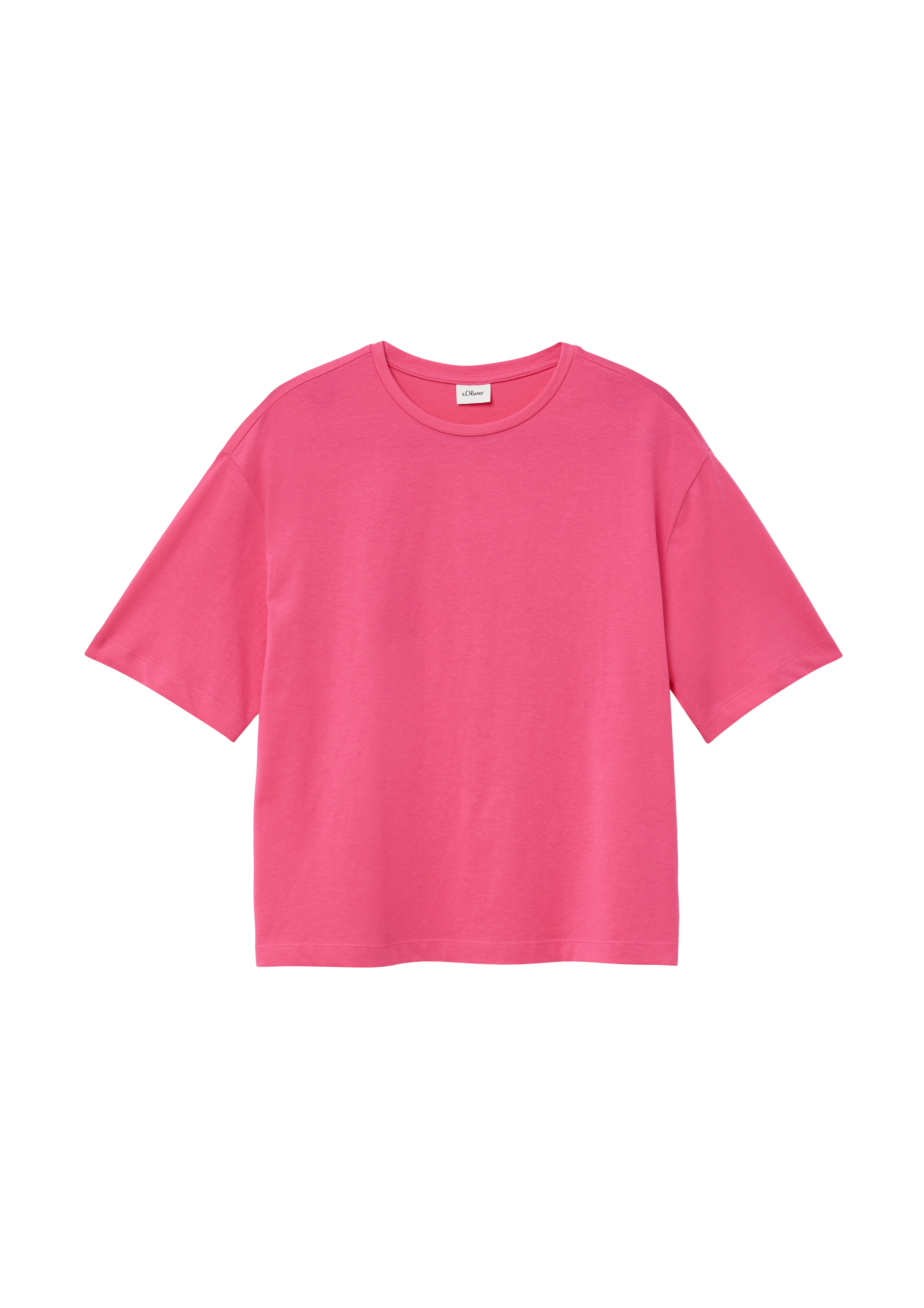 s.Oliver - T-Shirt im Boxy Fit mit Rückenprint, Mädchen, Rosa