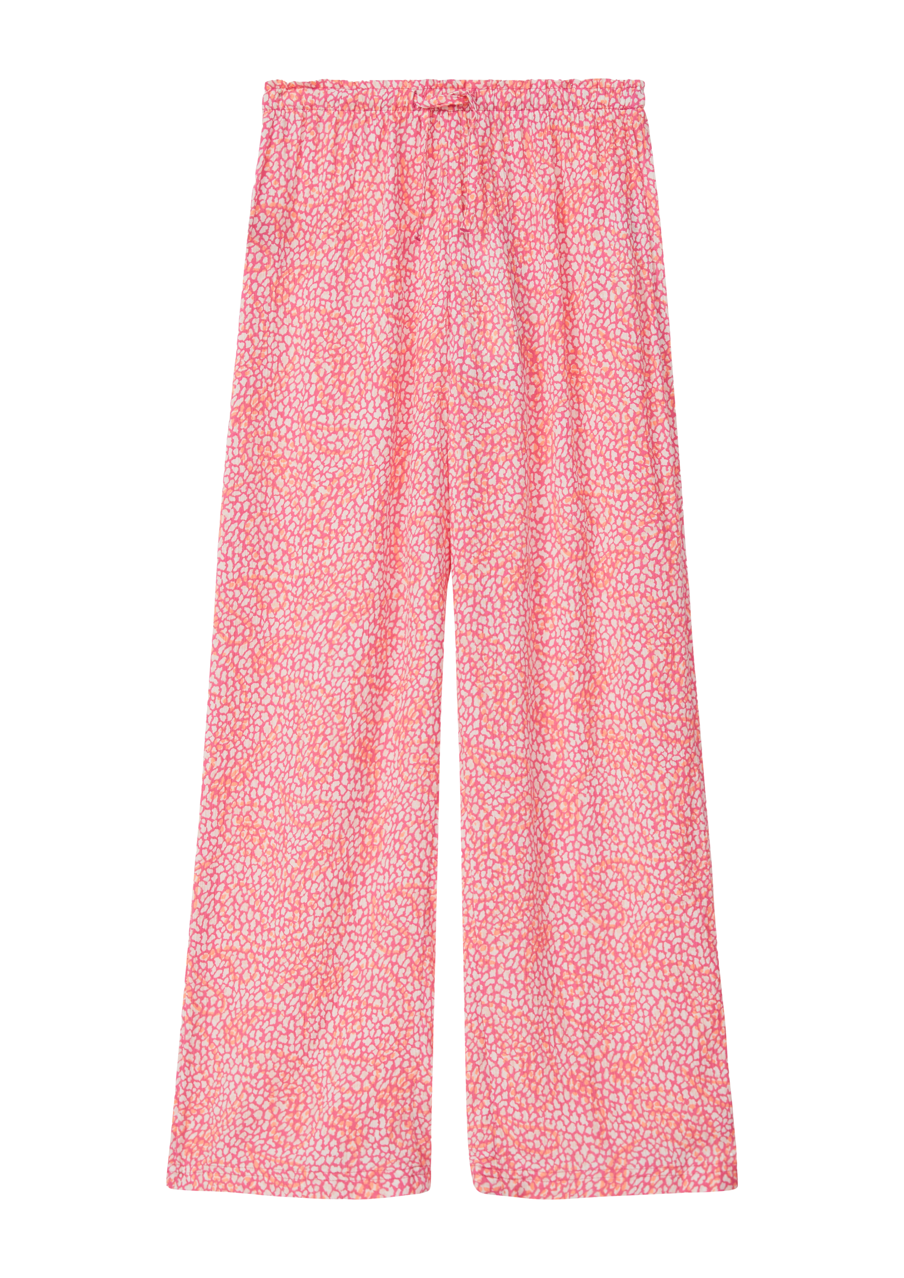 s.Oliver - Wide-Leg-Hose aus crinkled Viskose, Mädchen, weiß