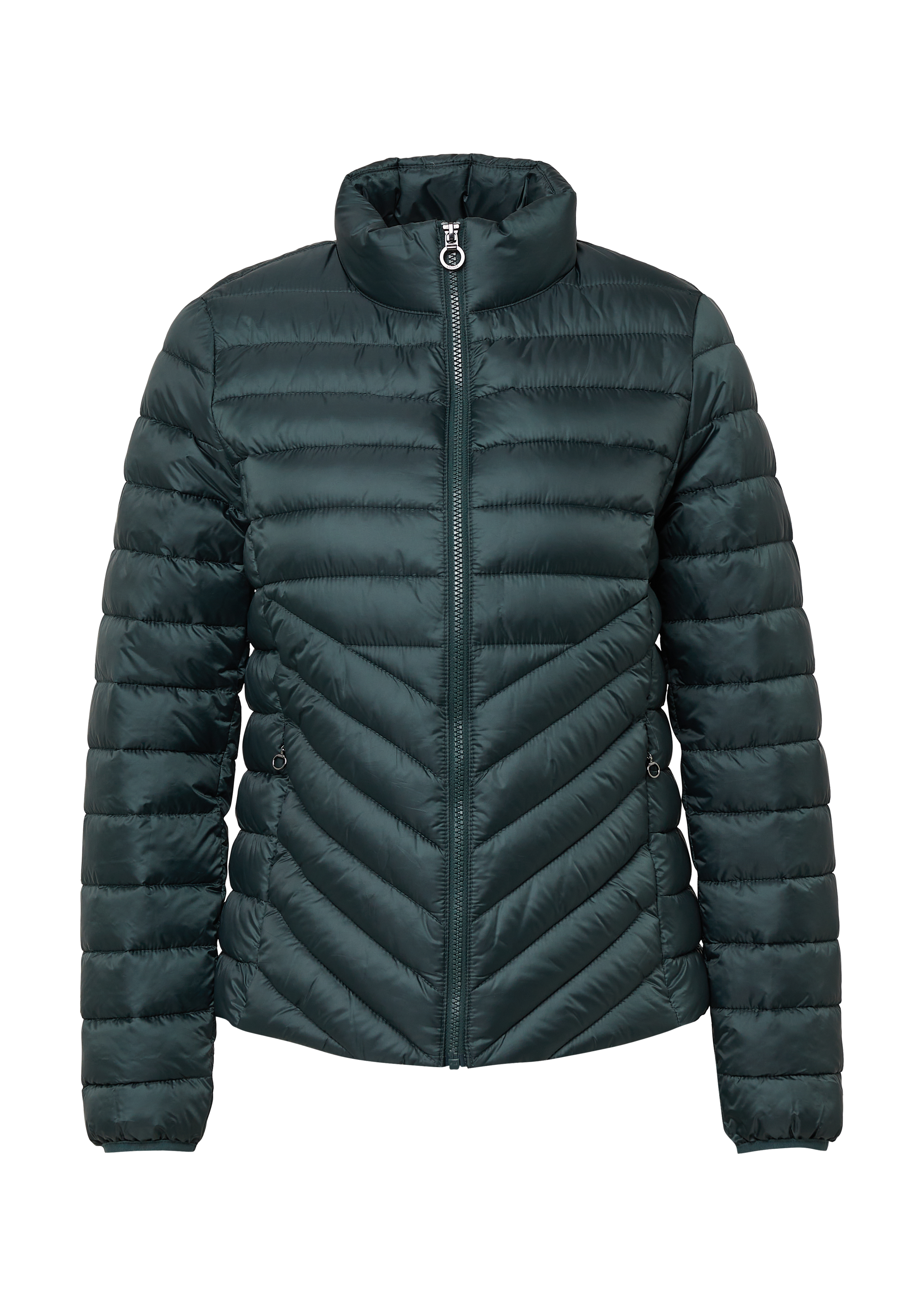 Packbare leichte Steppjacke mit Stehkragen