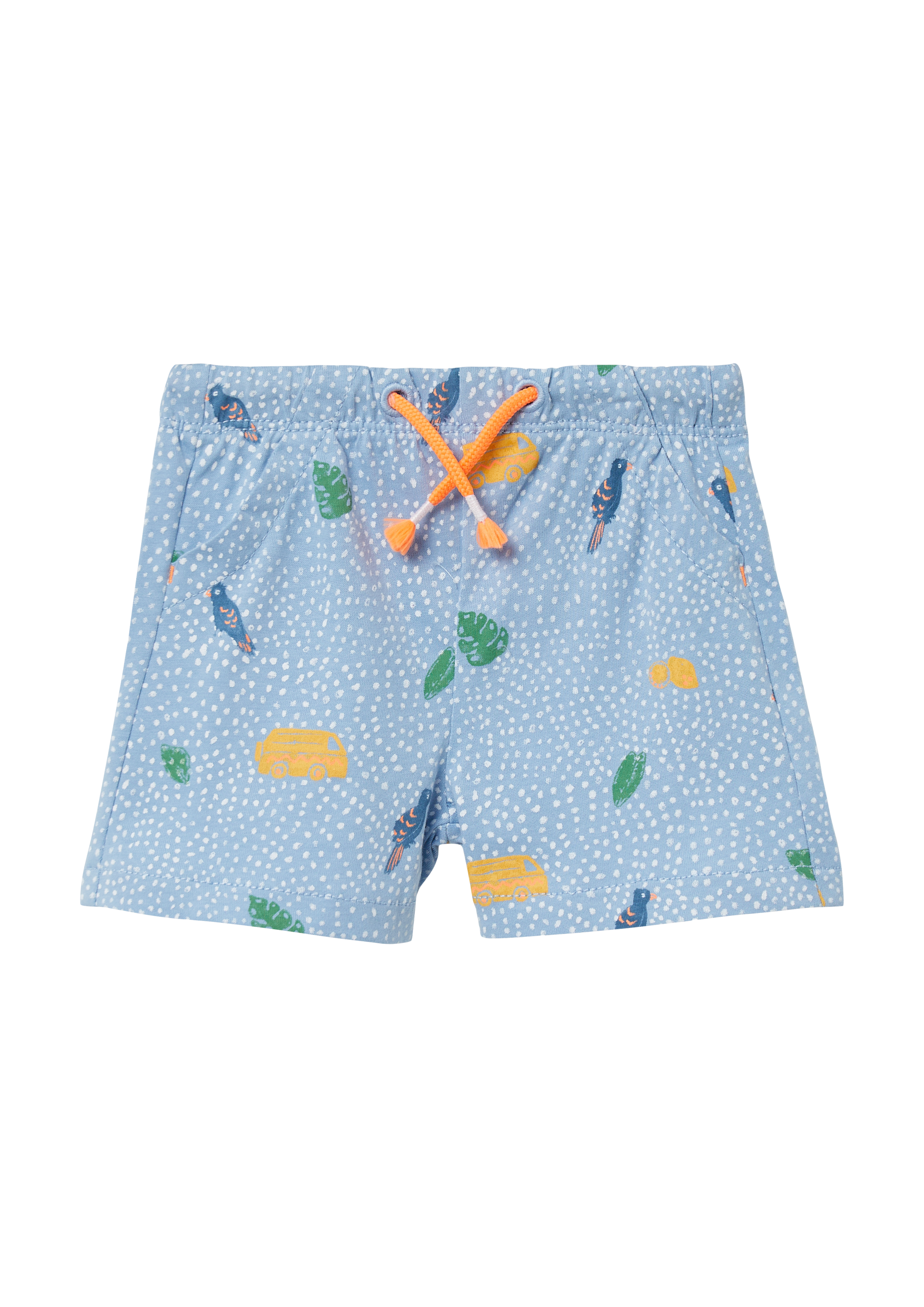 Thumbnail - s.Oliver - Shorts aus Baumwolle mit All-over-Print, Babys, blau