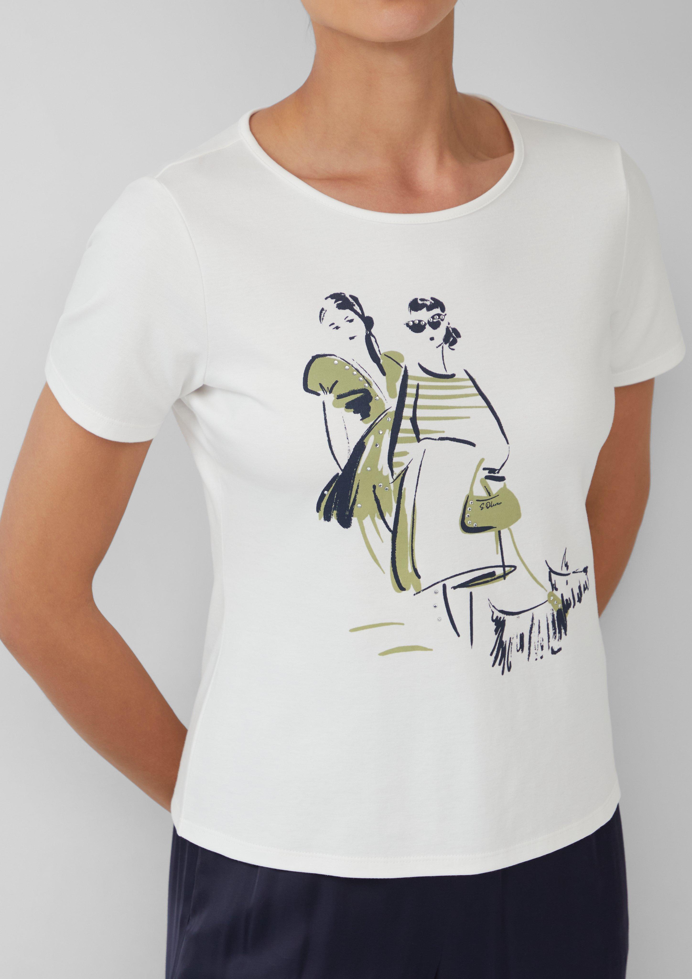 T-Shirt in 02D0 & 75D0