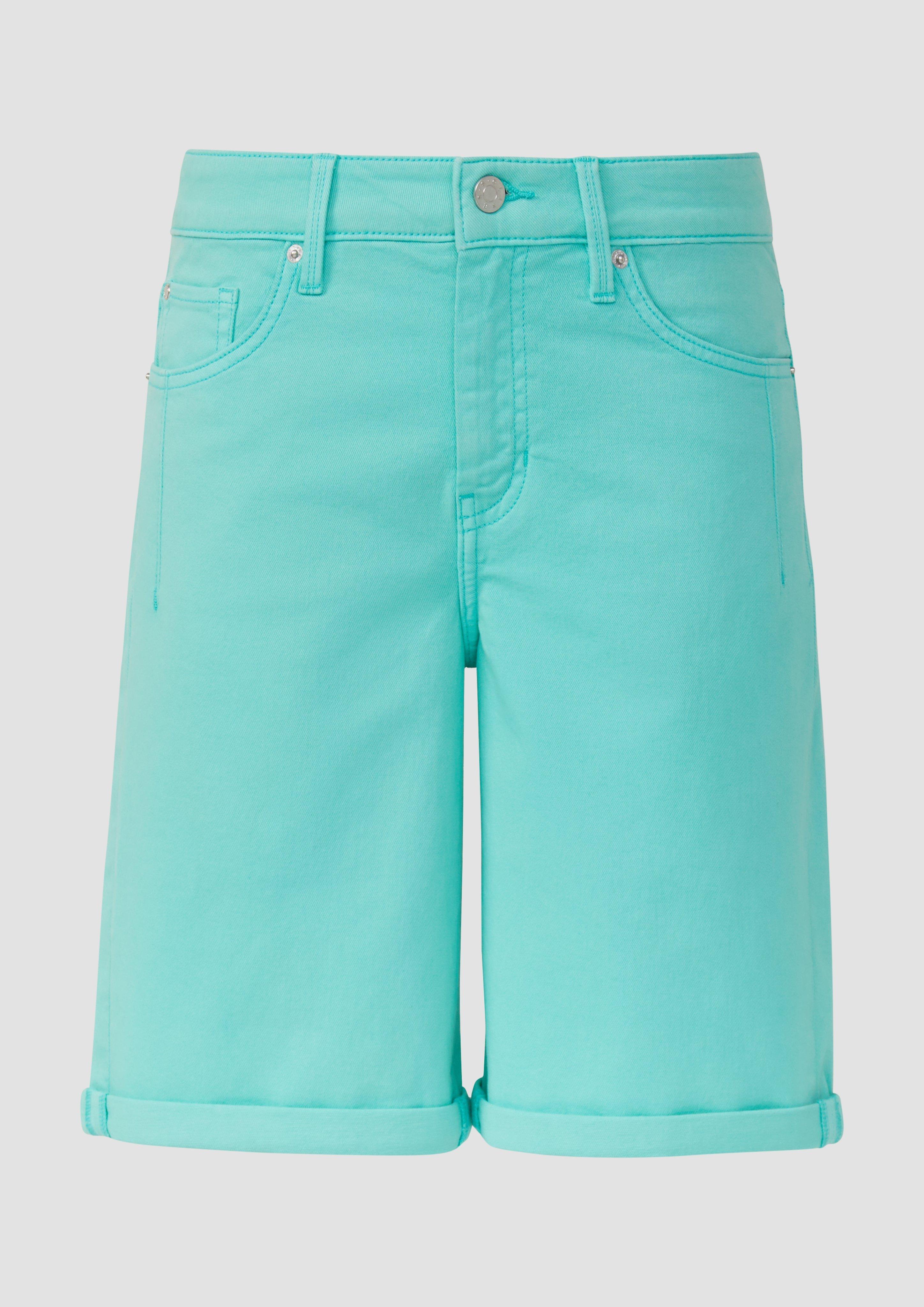 s.Oliver - Jeans-Bermuda Karolin / Regular Fit / Mid Rise, Damen, türkis
