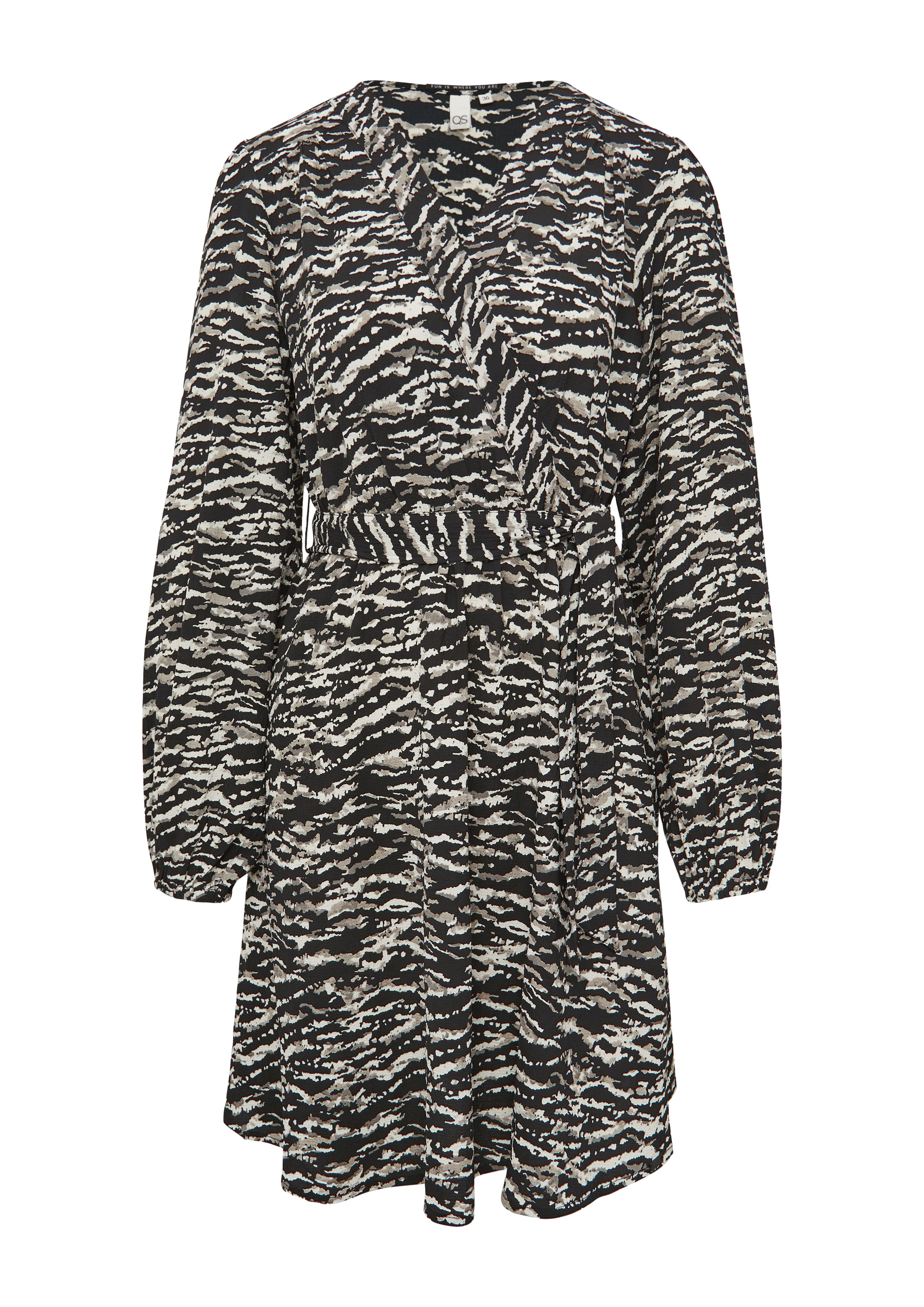 Kleid in Wickeloptik