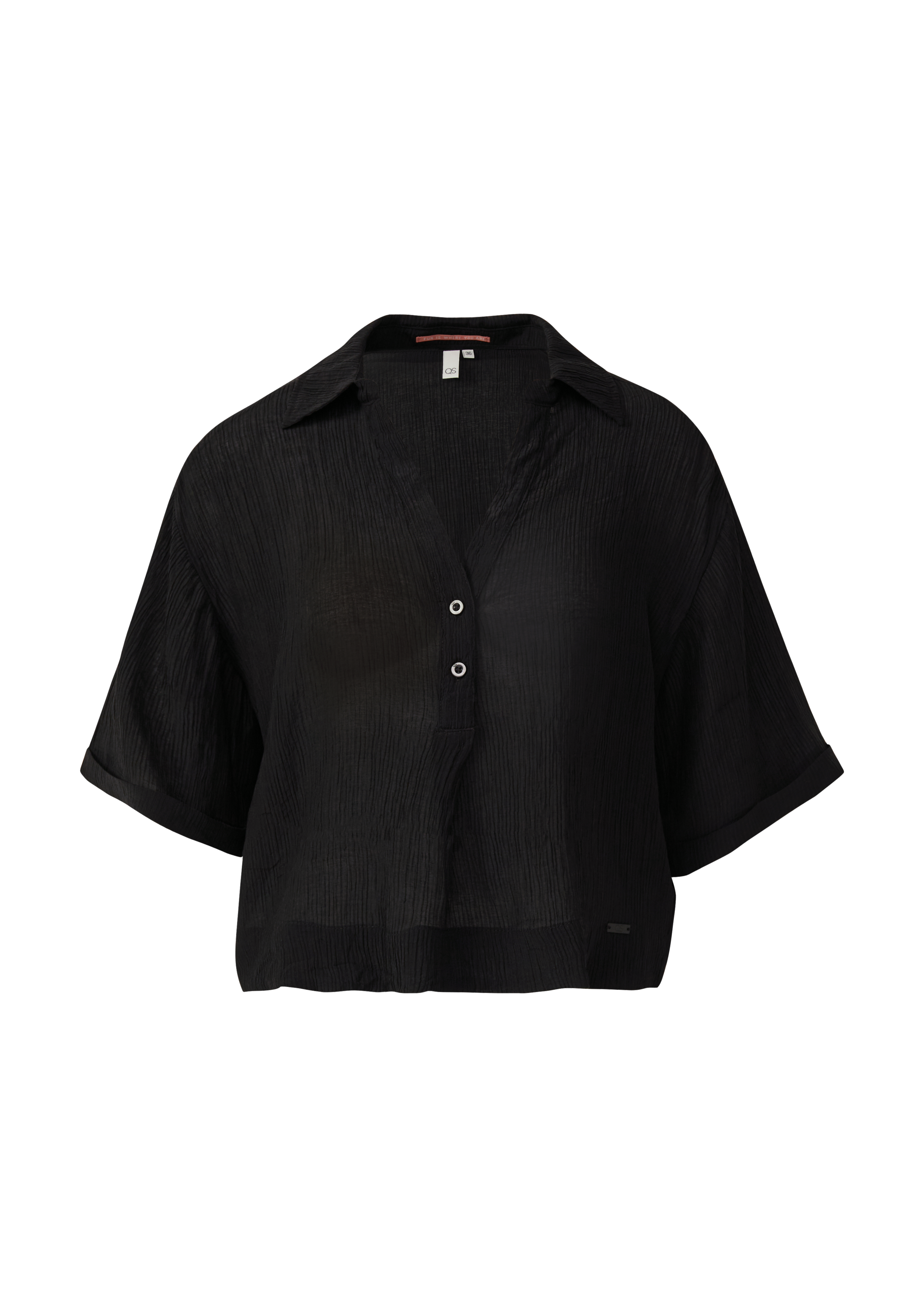 QS Strukturierte Bluse aus Viskosemix 2166862.9999.42