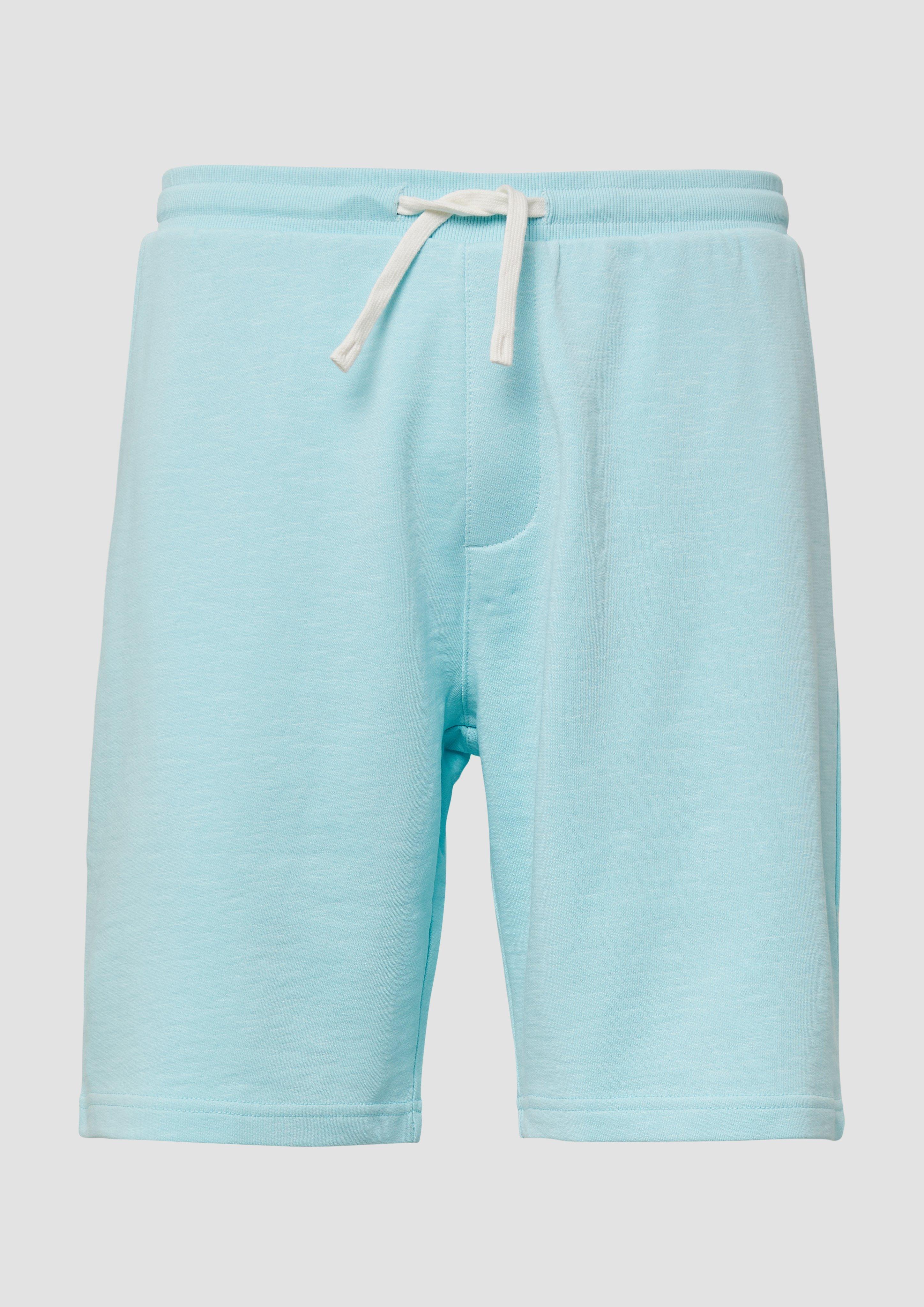 s.Oliver - Detroit: Sweat-Bermuda mit Flammgarnstruktur im Relaxed Fit, Herren, türkis