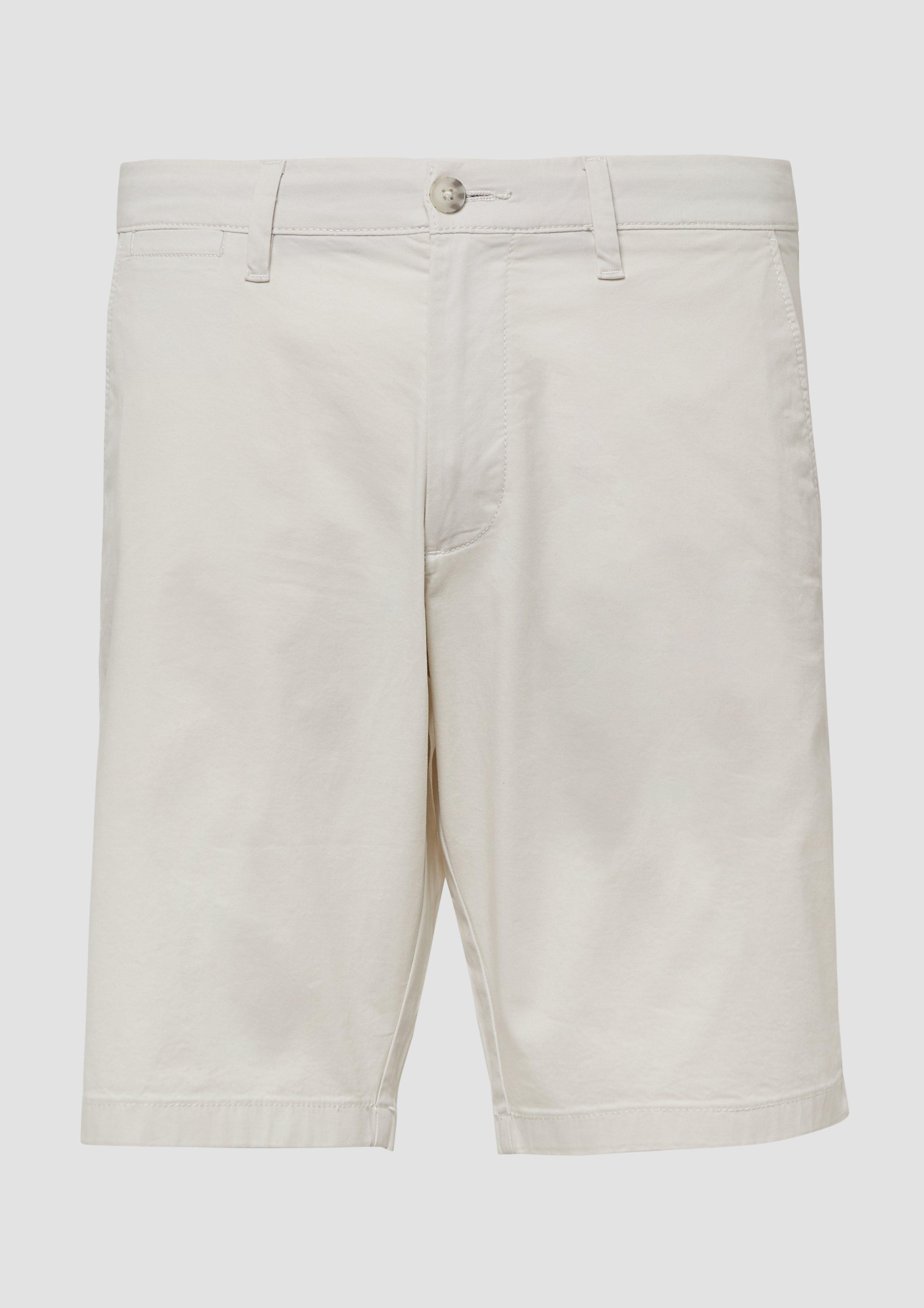 s.Oliver - Phoenix: Chino-Shorts aus Baumwollstretch, Herren, creme