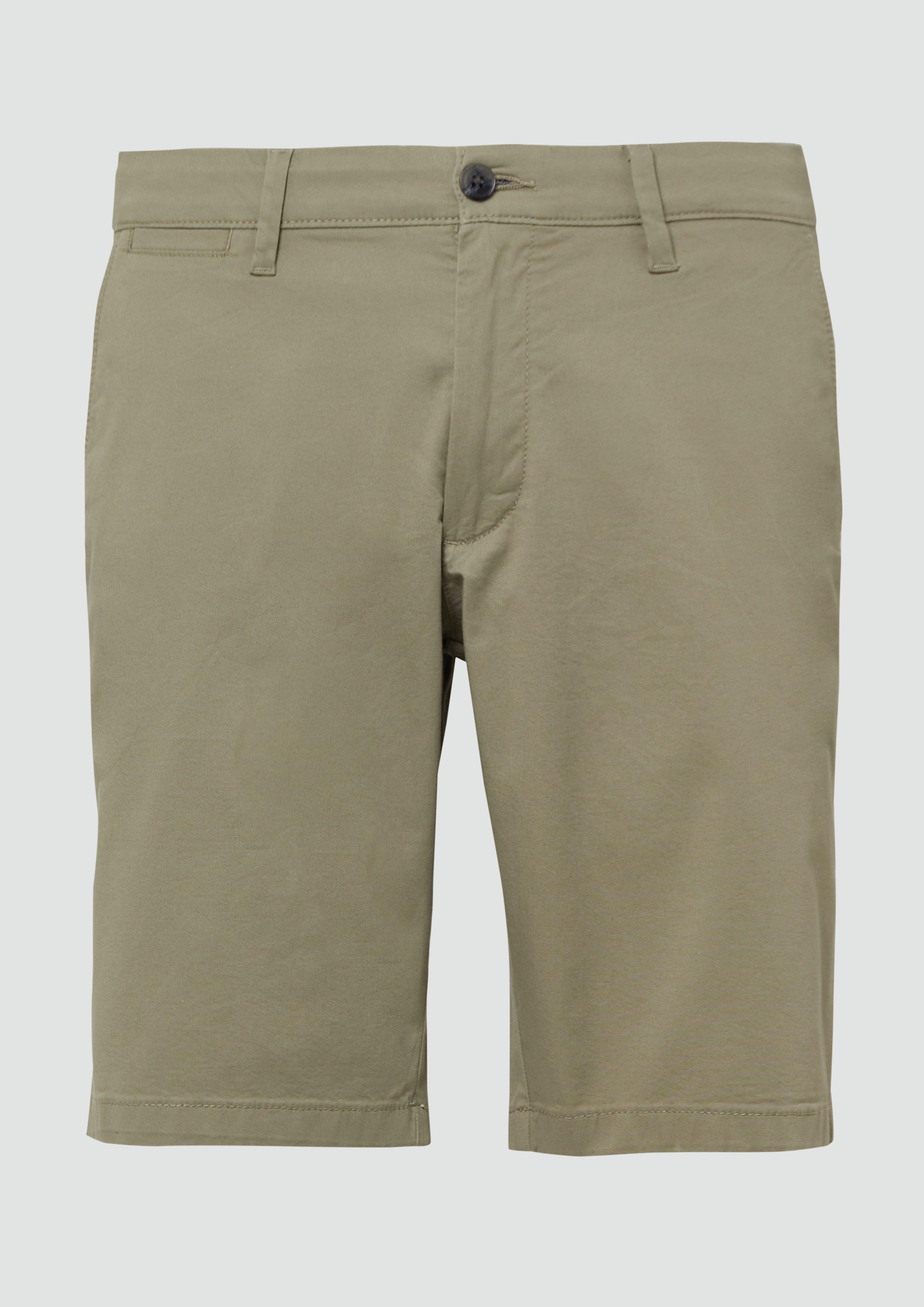 s.Oliver - Phoenix: Chino-Shorts aus Baumwollstretch, Herren, Grün