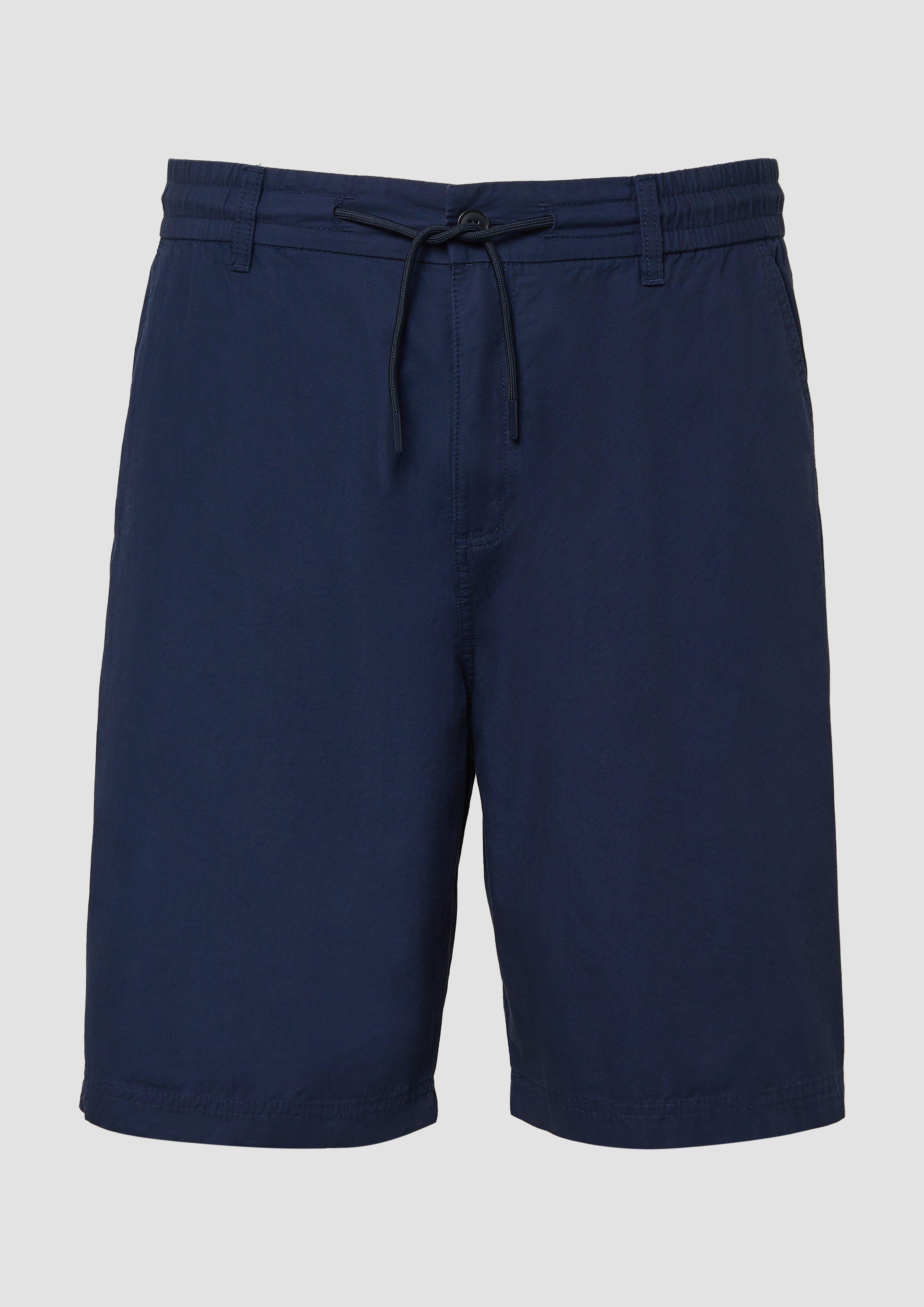 s.Oliver - Detroit: Chino-Bermuda im Relaxed Fit mit Elastikbund, Herren, blau