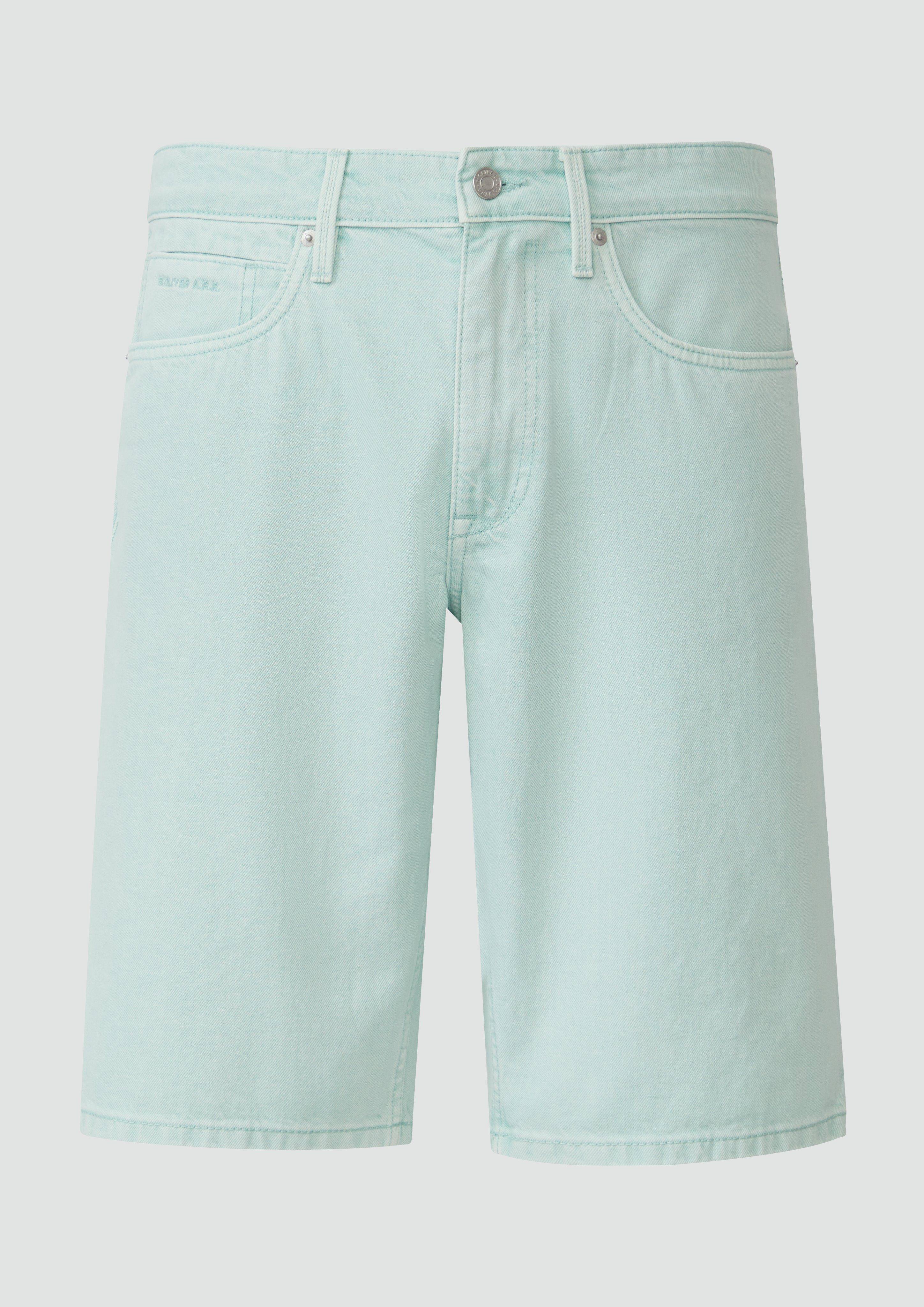 s.Oliver - Coloured Jeans-Bermuda / Regular Fit / Mid Rise, Herren, türkis