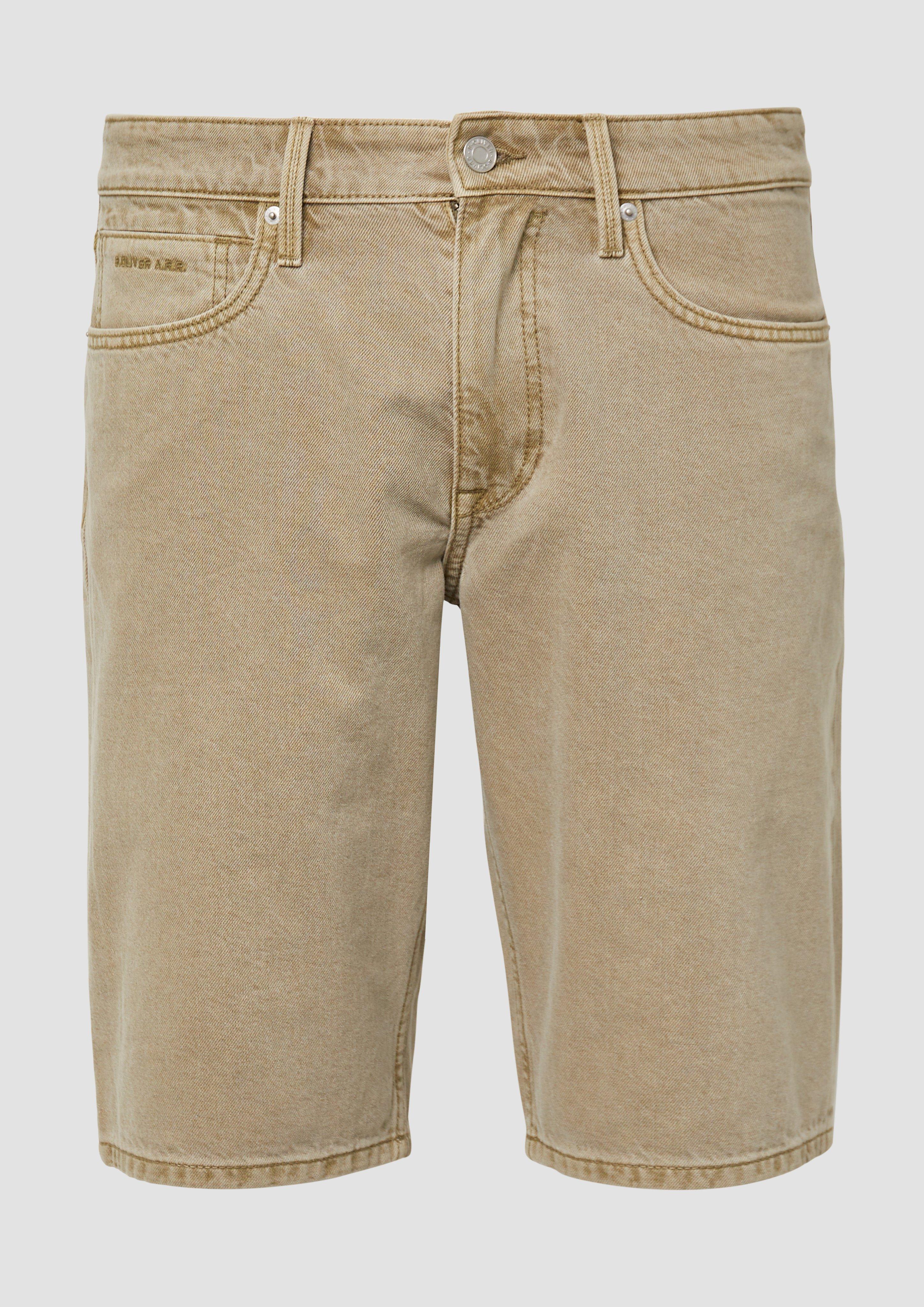 s.Oliver - Coloured Jeans-Bermuda / Regular Fit / Mid Rise, Herren, Grün