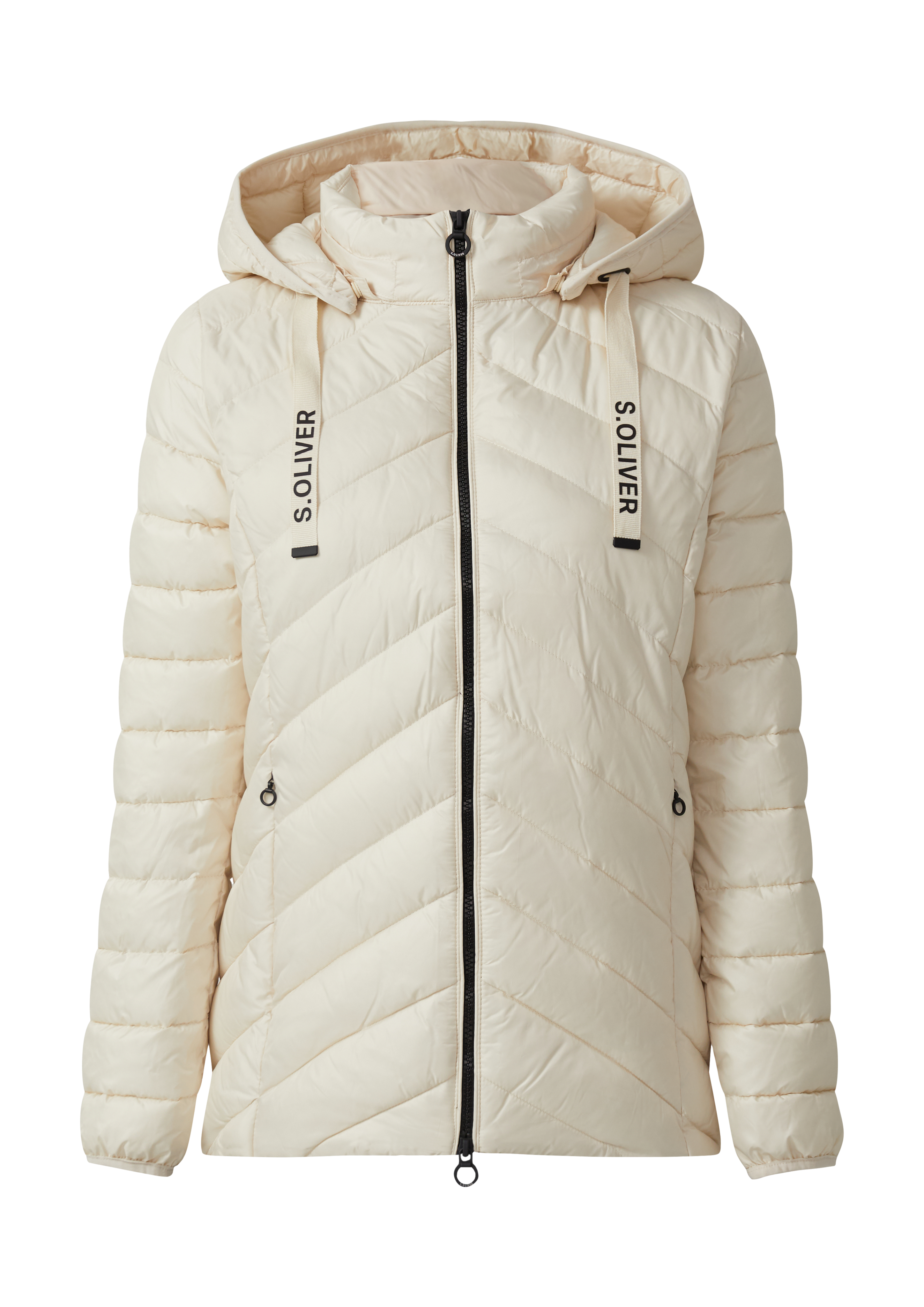 Steppjacke mit abnehmbarer Kapuze 