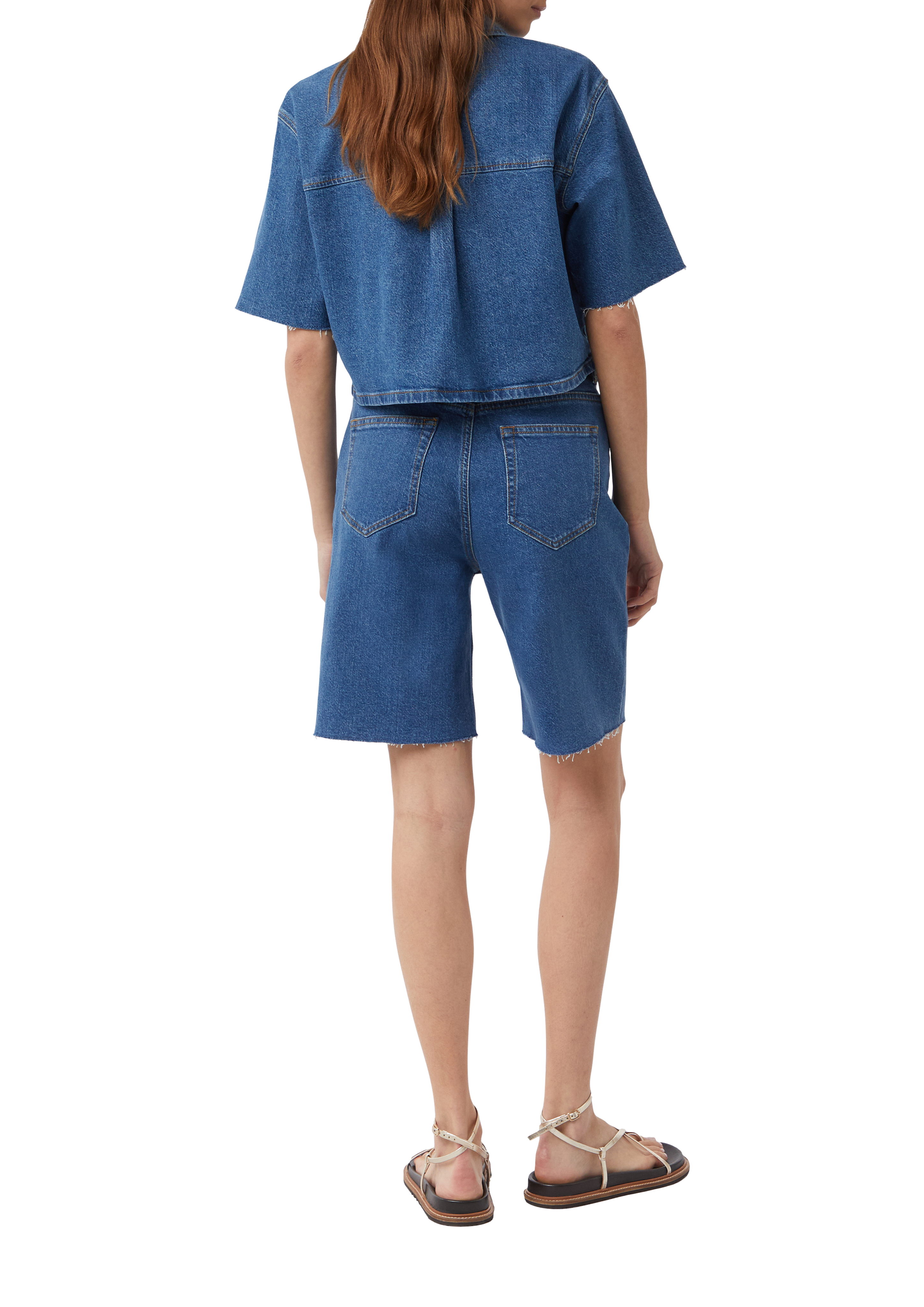 シャツ TF Low Denim Shirt (2color) Men's Logo T-shirt with metallic effects | Blue | Diesel