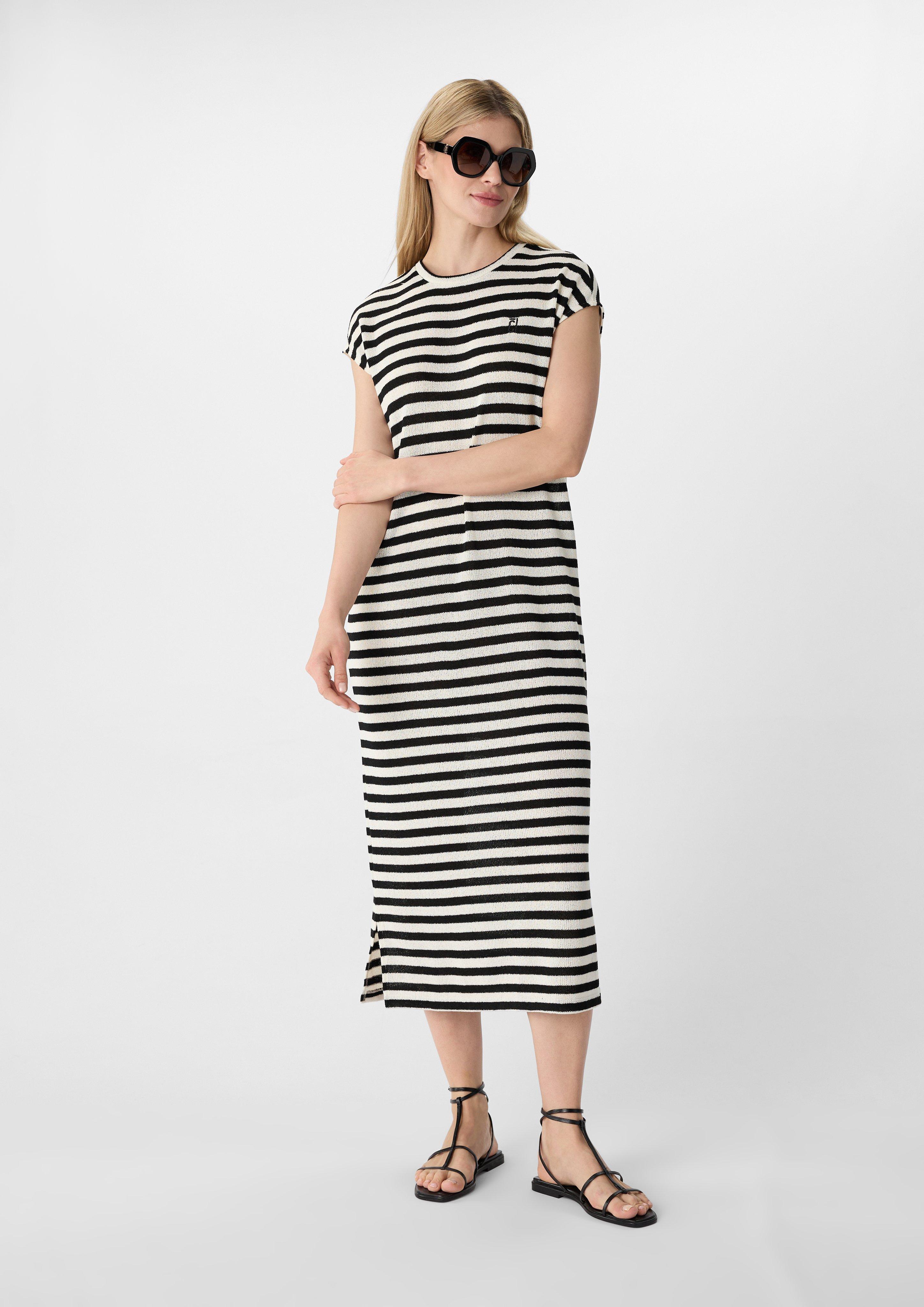 変更済みStripe Ribbed-Knit Midi Dress STRIPED RIBBED-KNIT MIDI DRESS