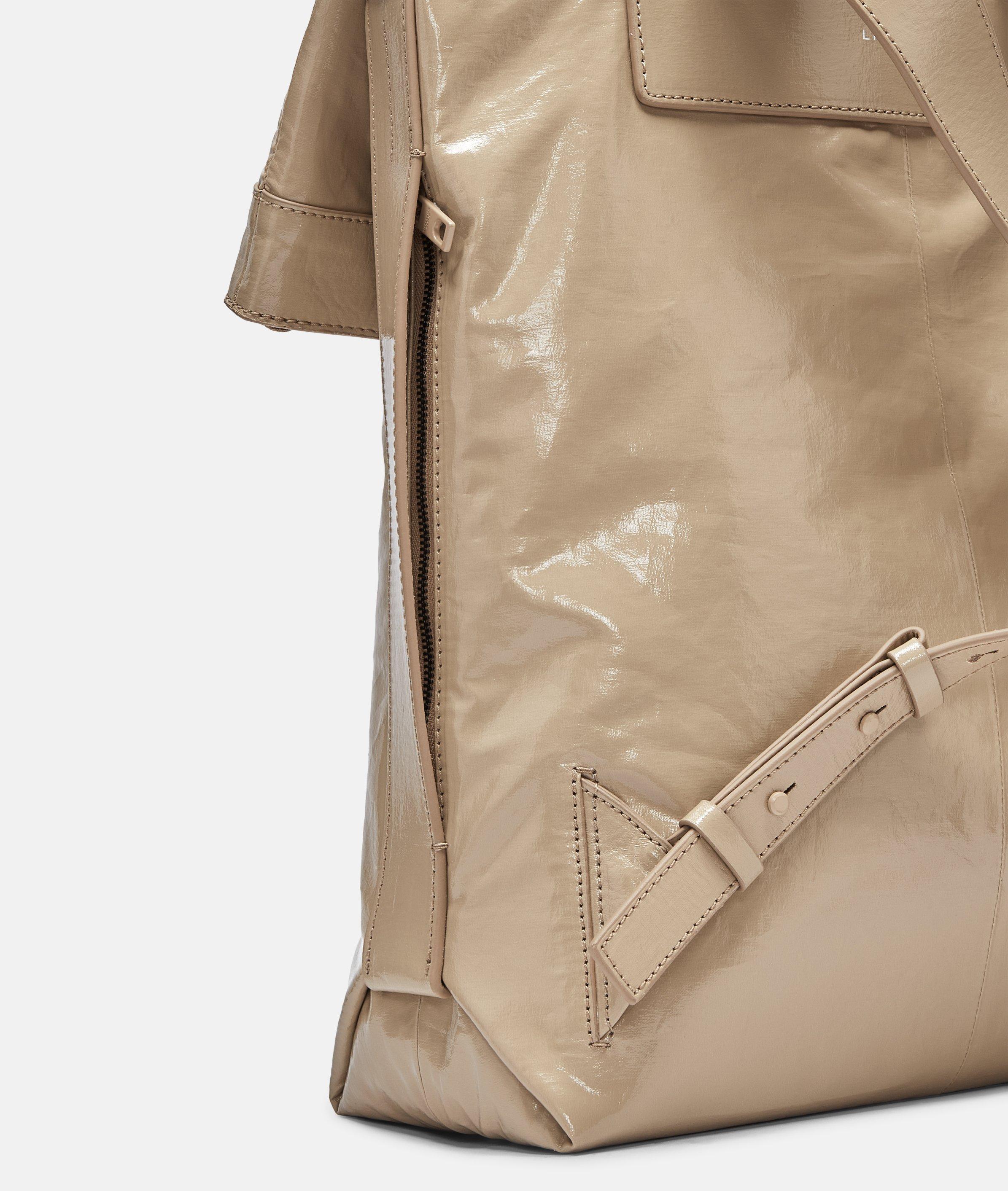 Elvira Backpack in beige, zwart & rood