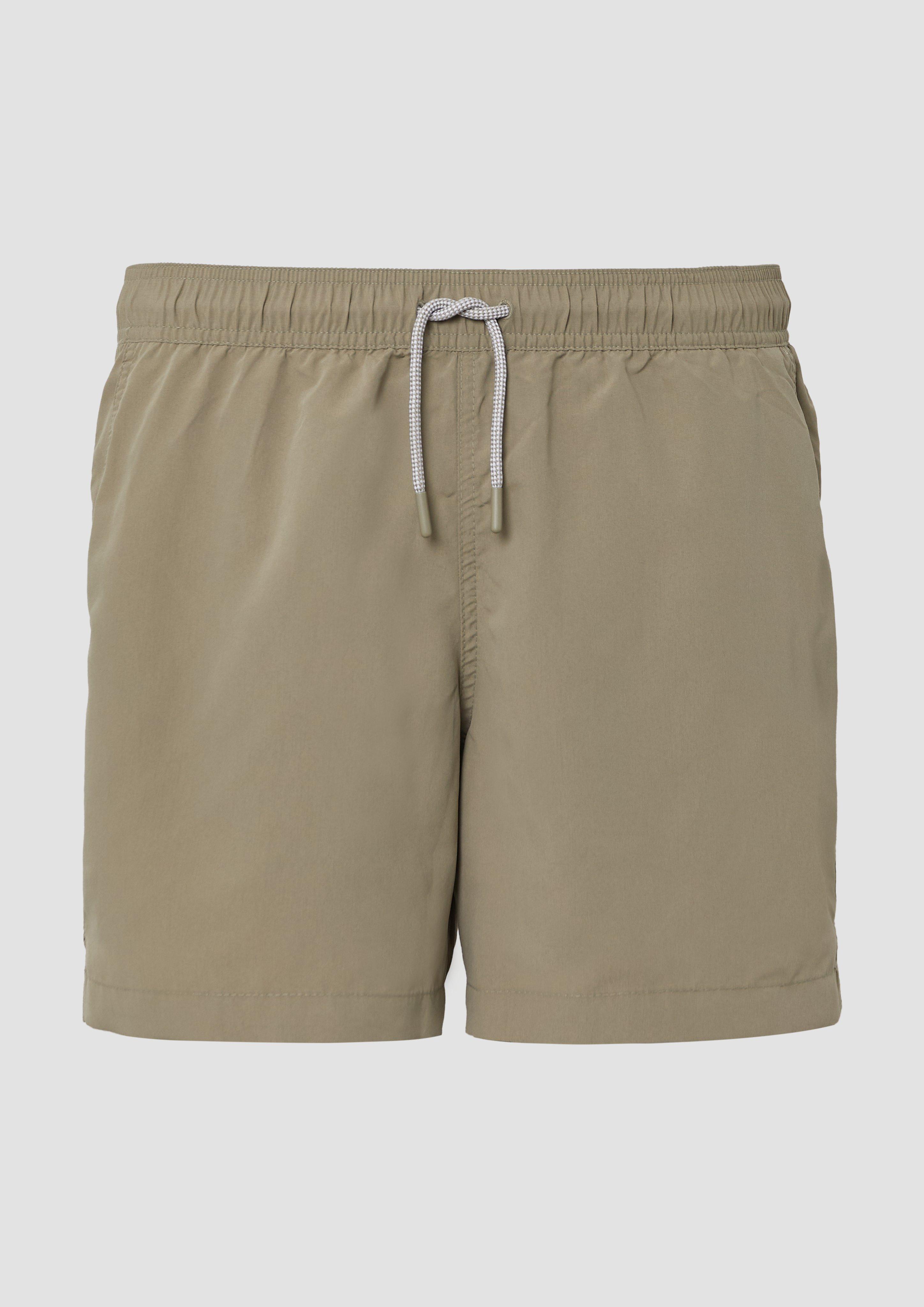 s.Oliver - Badeshorts mit Tunnelzug und Eingrifftaschen, Herren, Grün