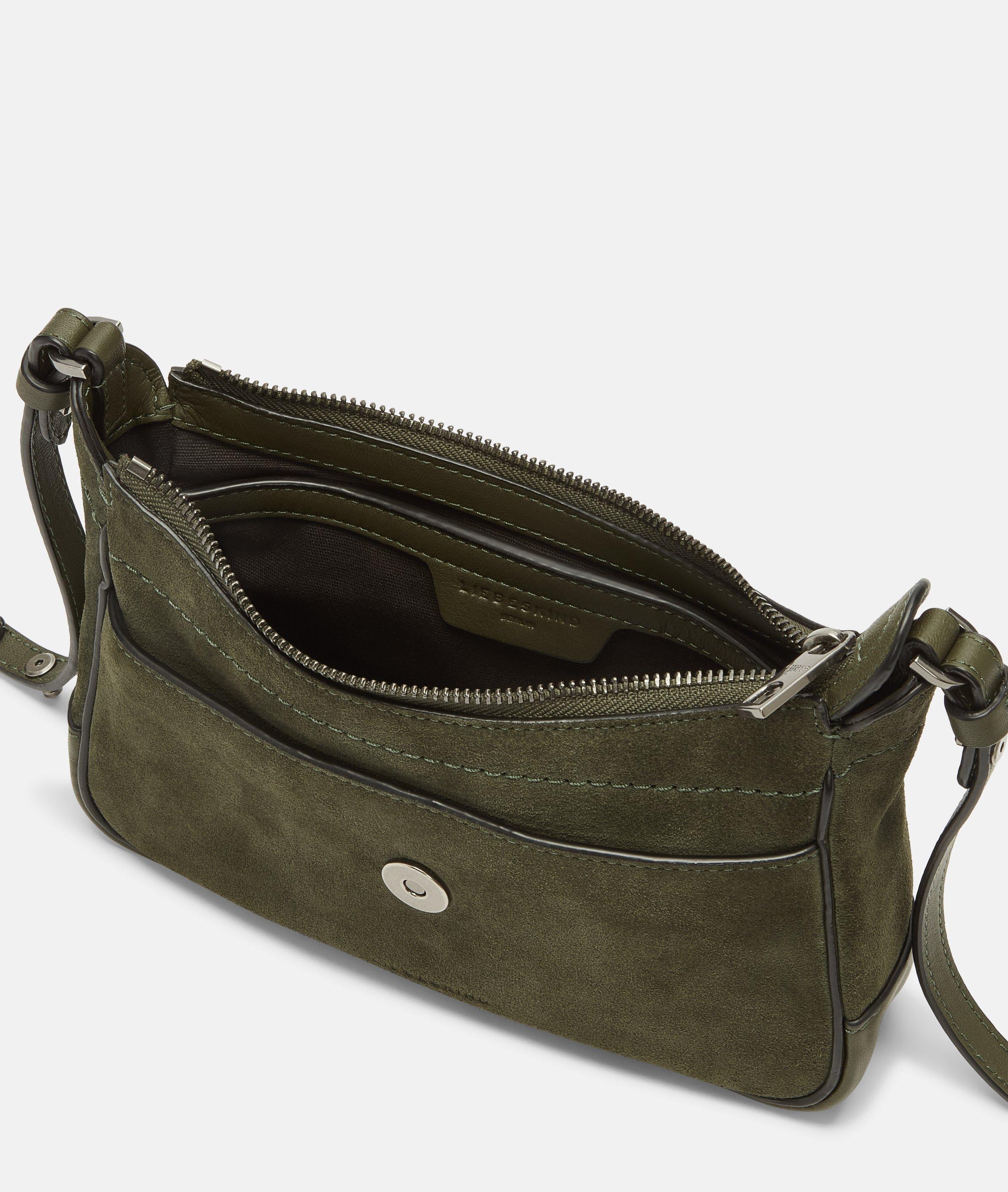 Ren Crossbody S in olive, lila, braun & schwarz