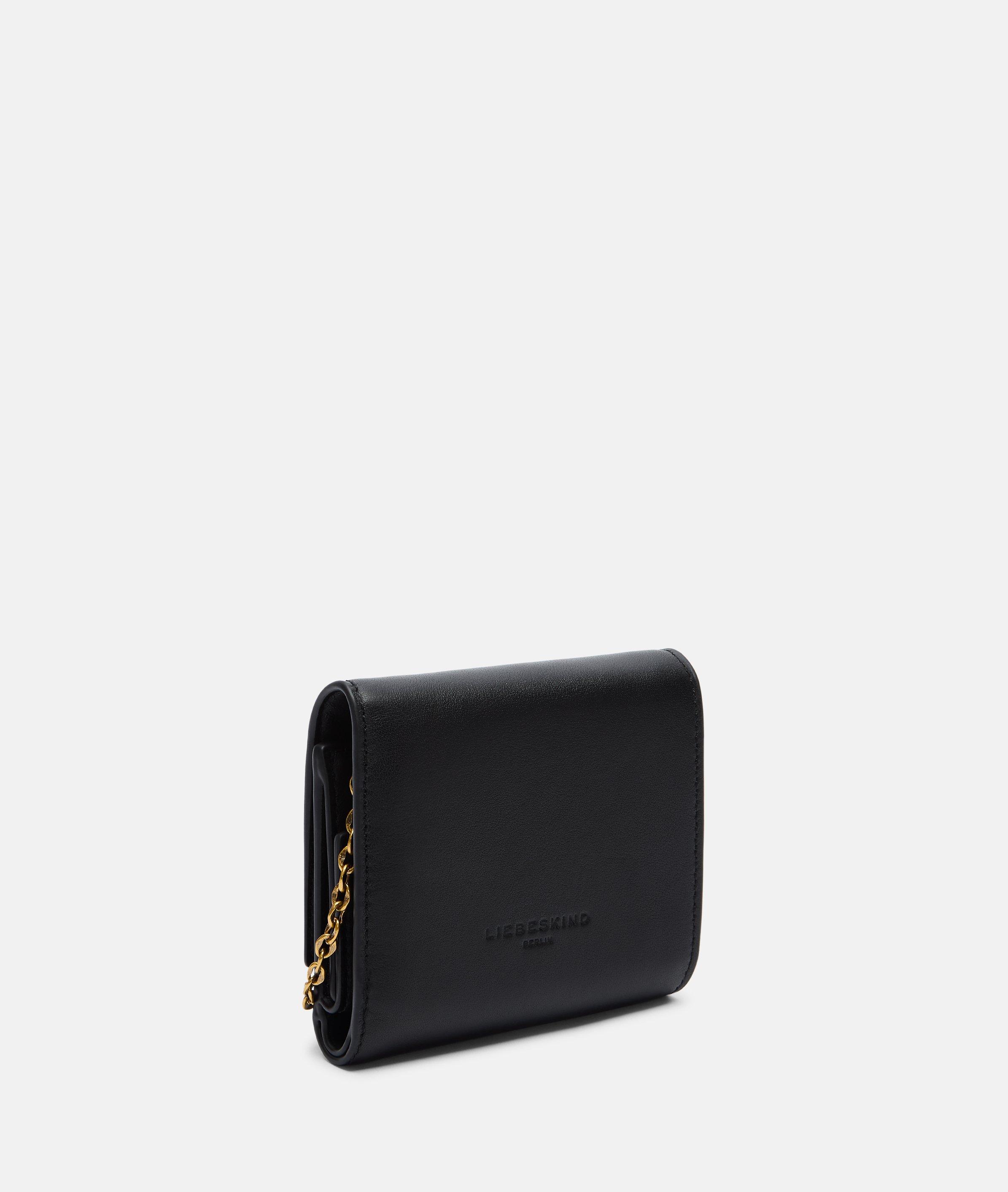 Portemonnee in zwart, petrol, blauw & rood