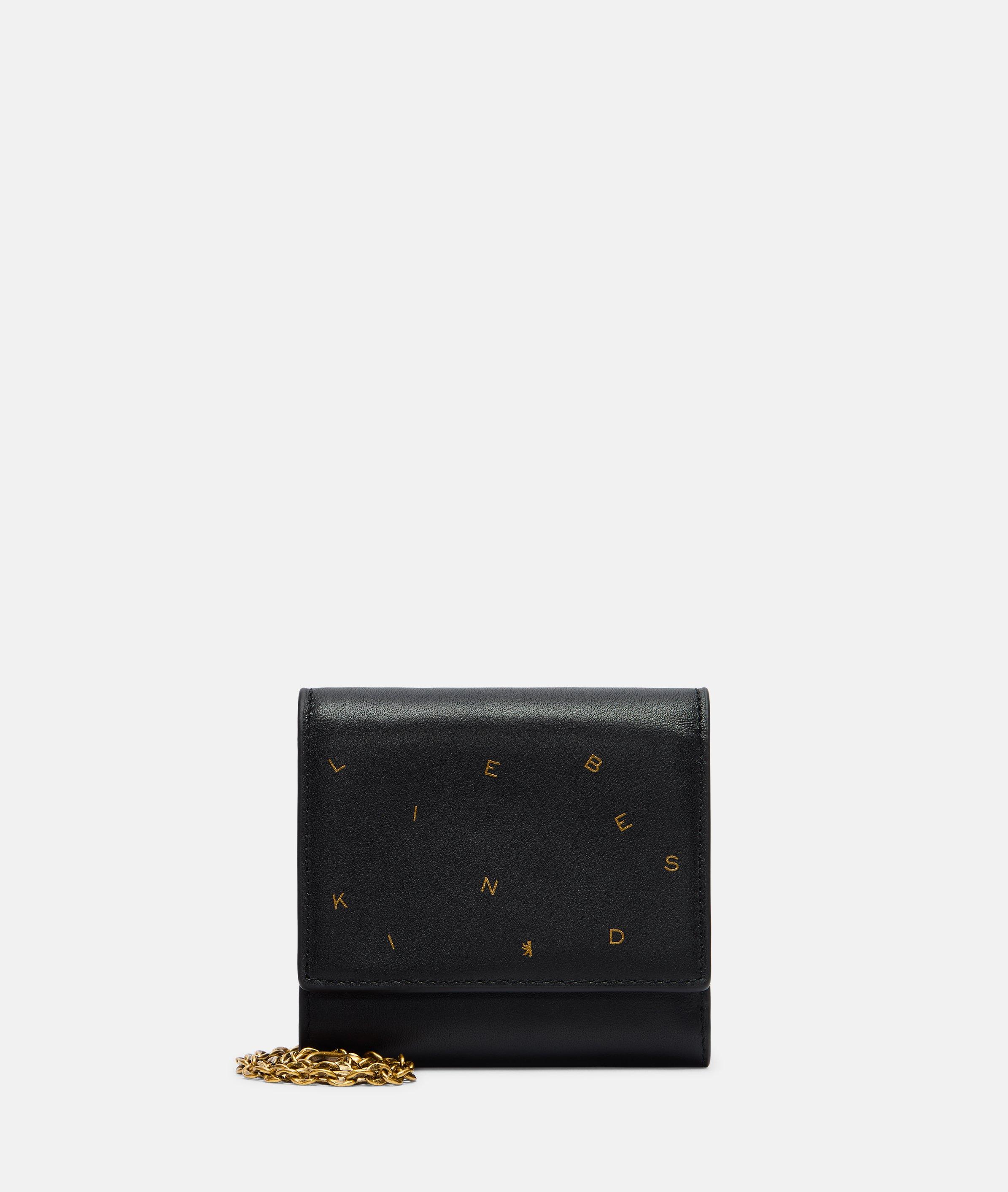 Portemonnee in zwart, petrol, blauw & rood