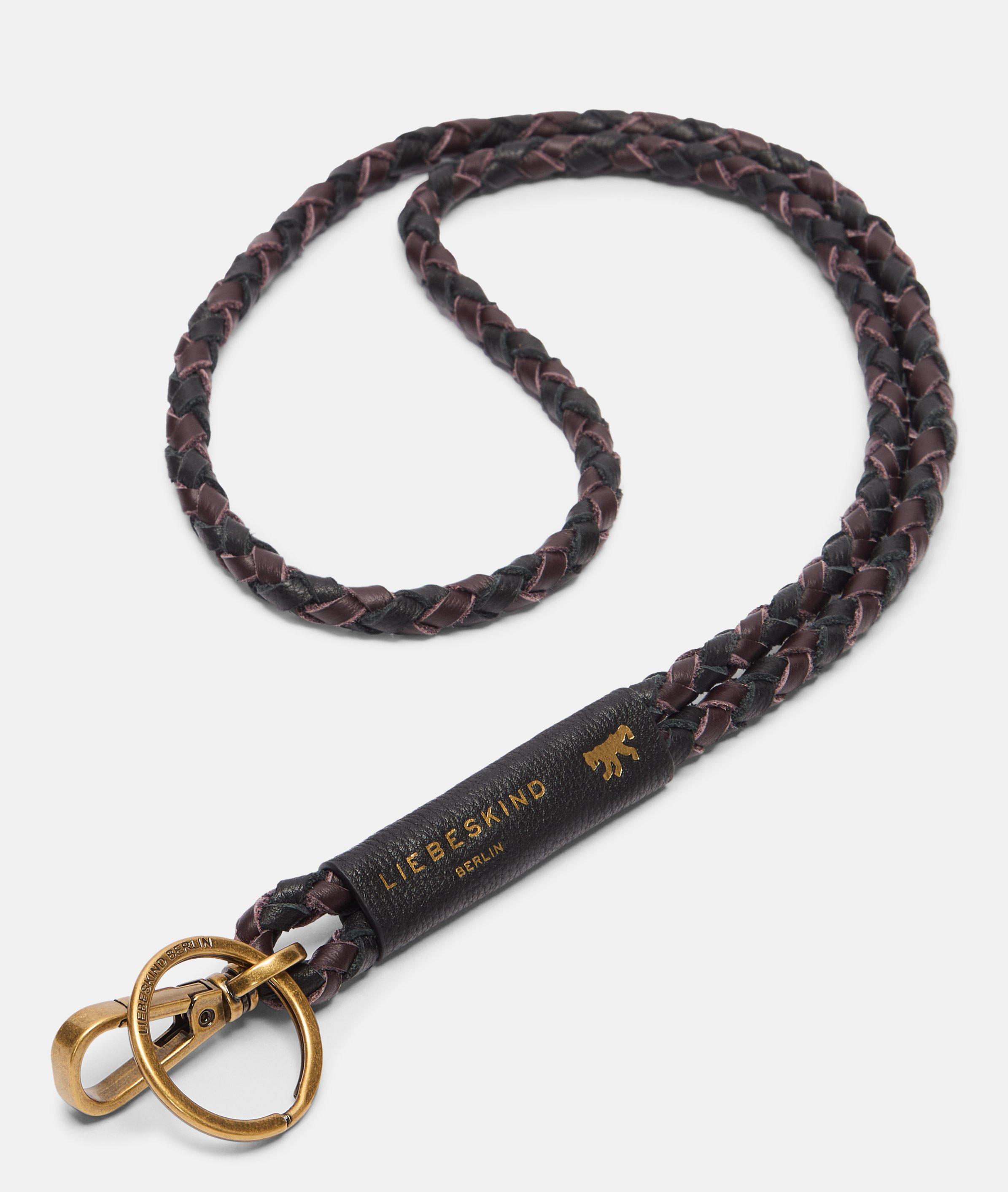 Dancing Letters Lola Long Keyring in schwarz & petrol