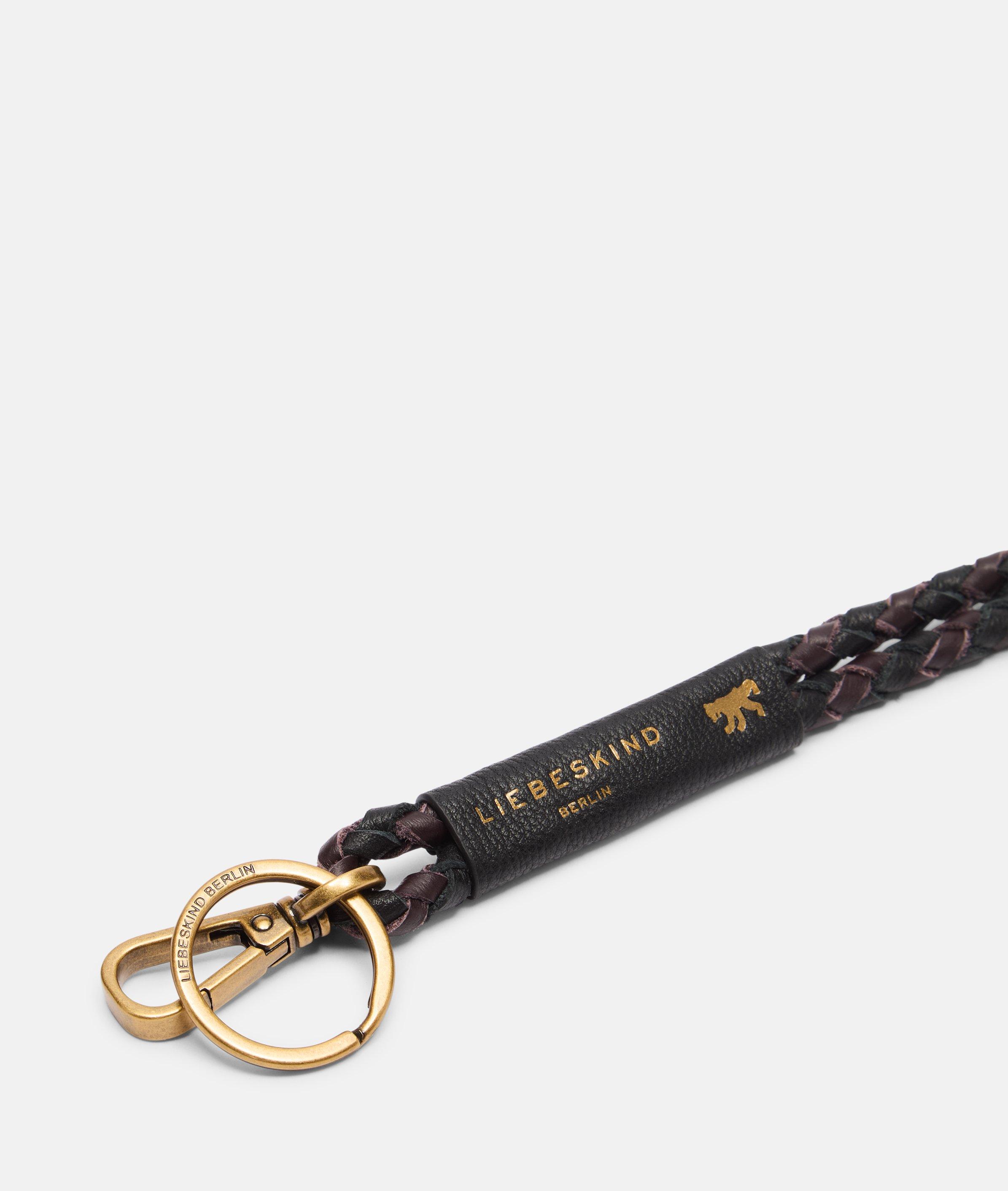 Dancing Letters Lola Long Keyring in schwarz & petrol