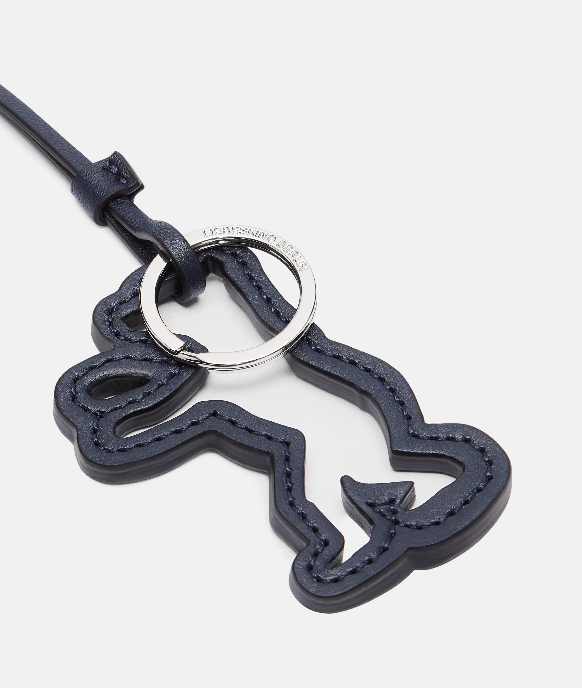 Dancing Letters BEAR-lin Keyring in blau, rot, schwarz & petrol