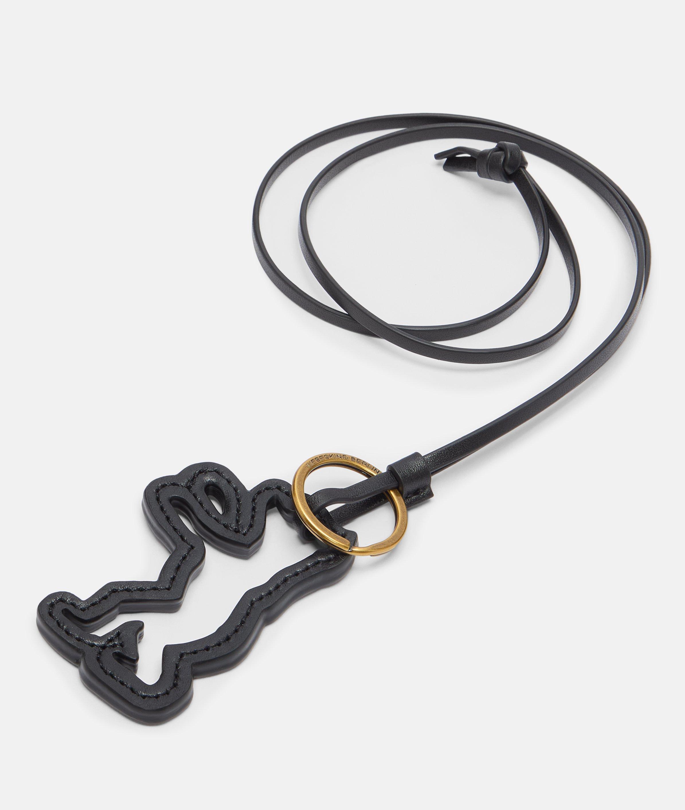 Pendant in black, red, blue & petrol