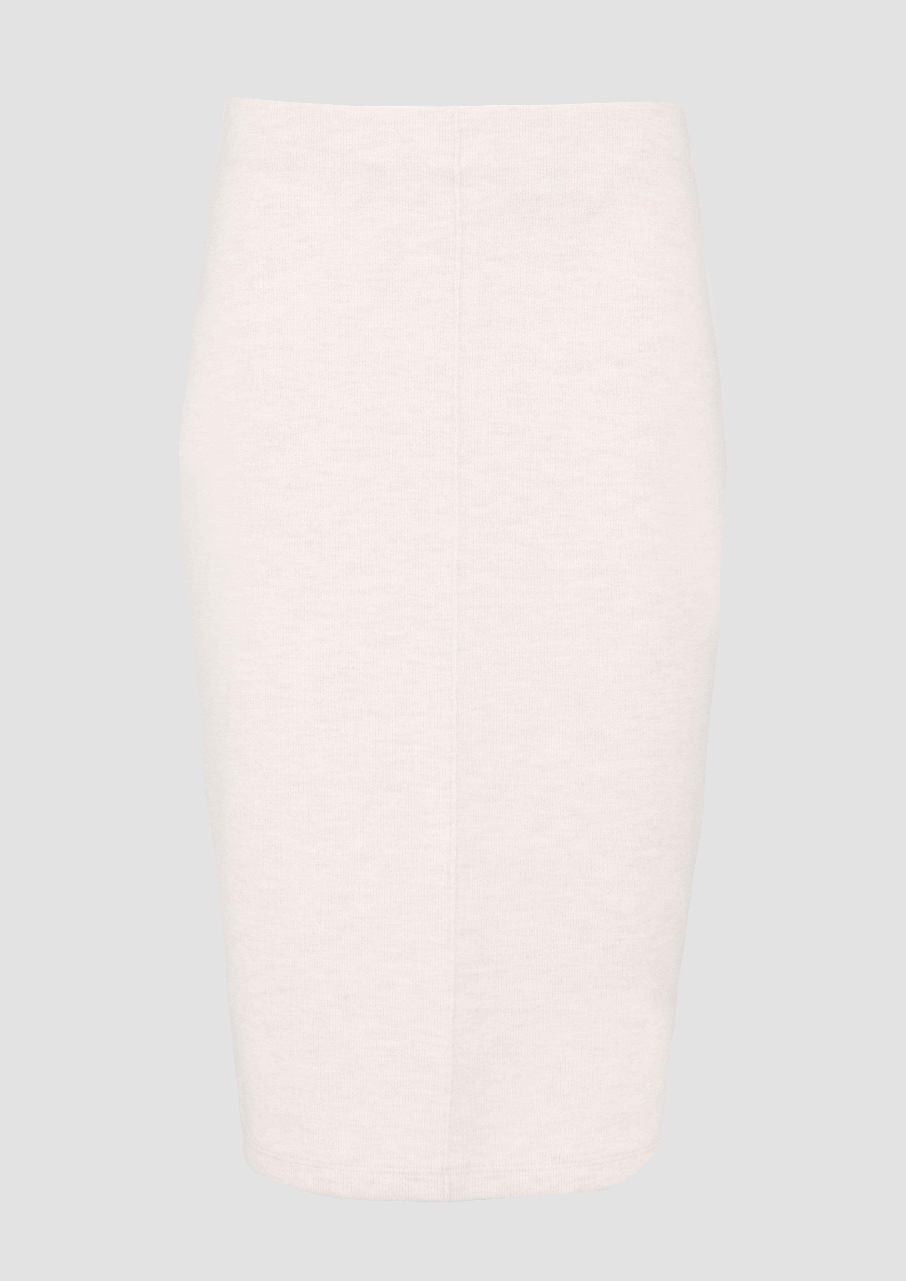 s.Oliver - Weicher Midi-Rock aus Sweat, Damen, Beige