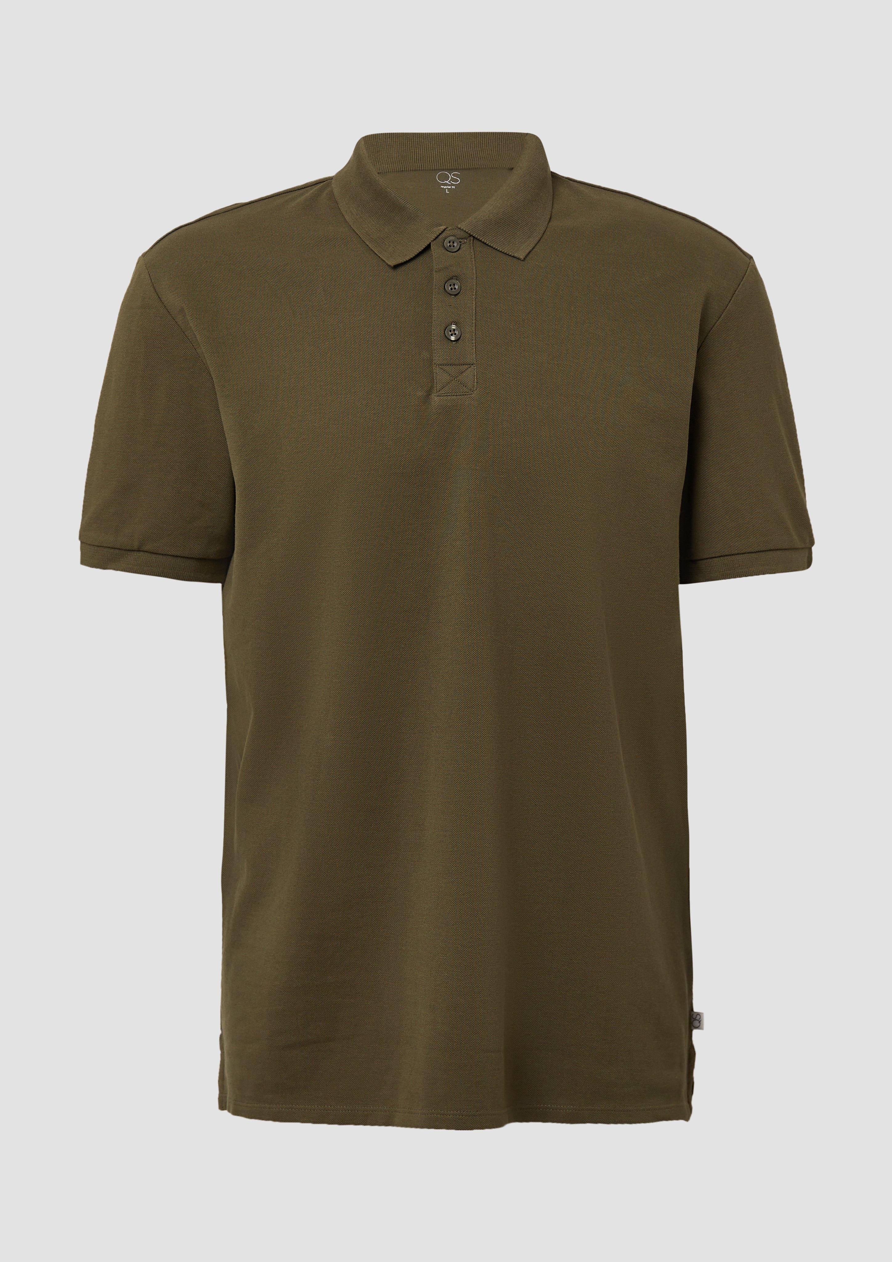 QS - Poloshirt aus Piqué, Herren, Grün