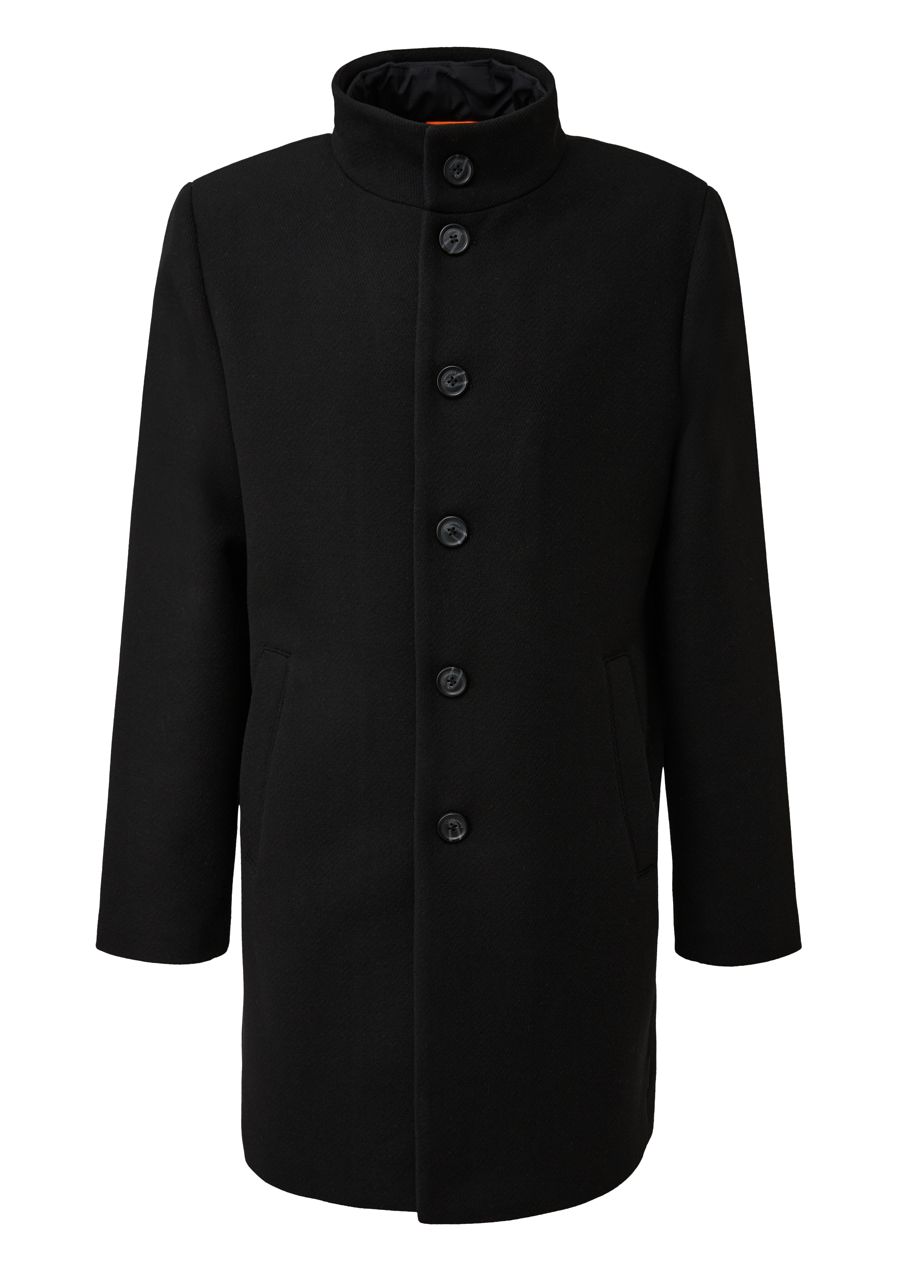 Coat with a stand-up collar - Black | s.Oliver