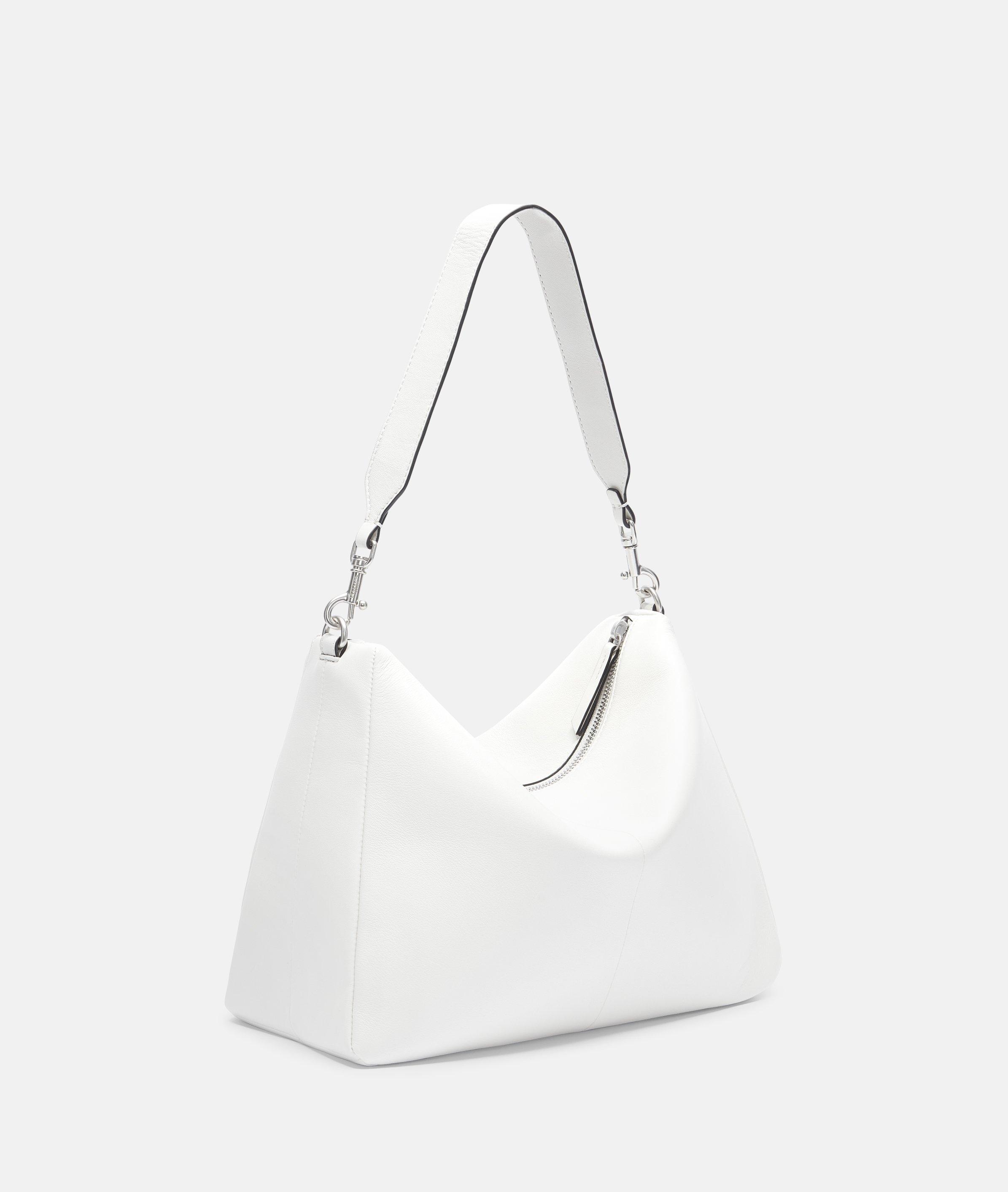 Abelina Hobo M in weiß, schwarz, olive & braun